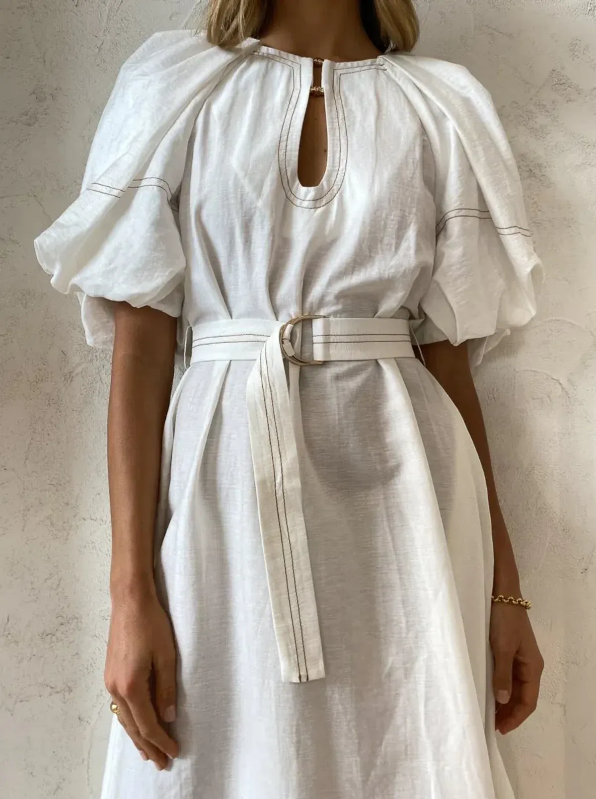 Acler Harlow Dress in Ivory Size 14 - Image 3