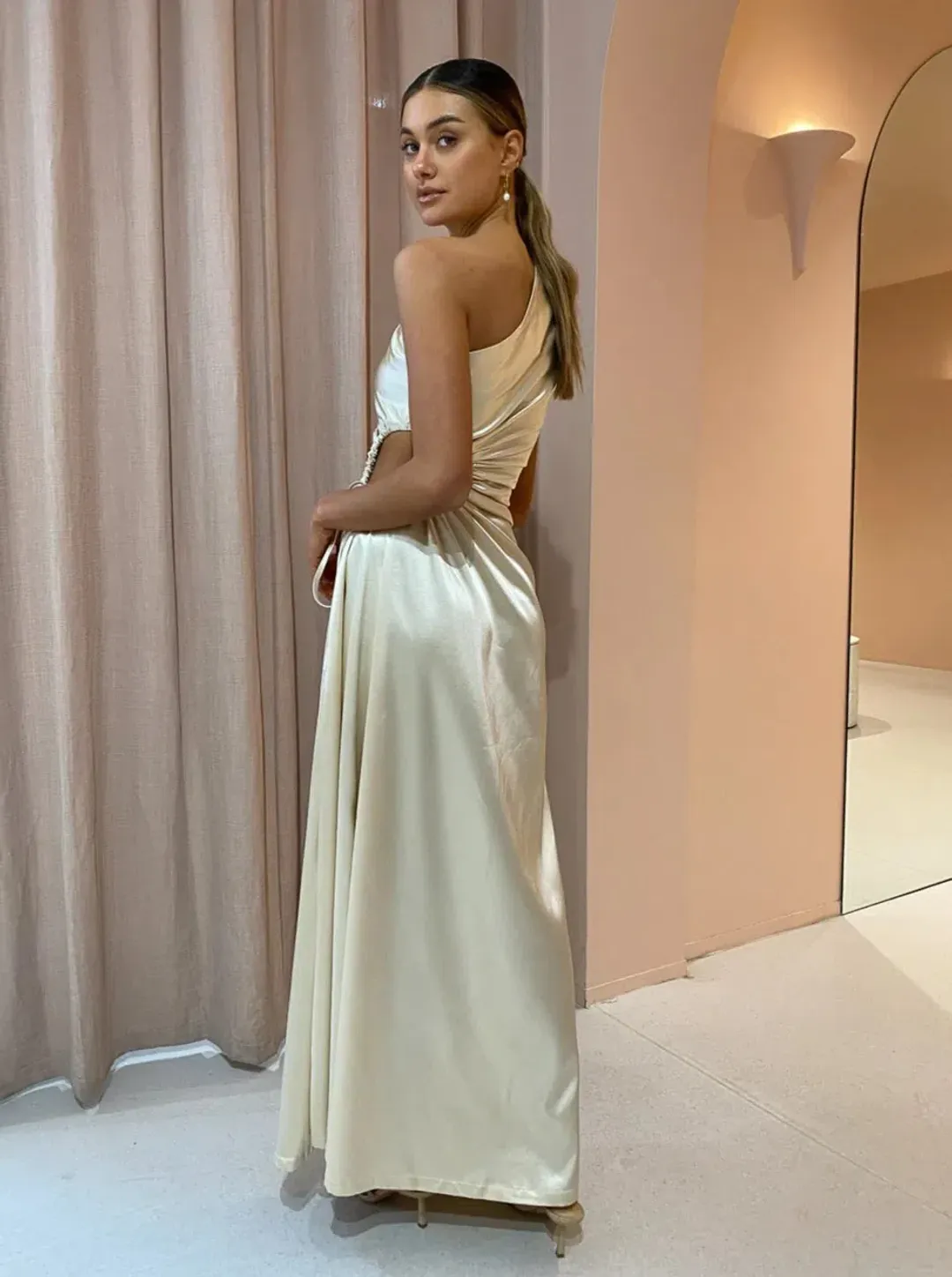 Sonya Moda Nour Maxi Dress Pearl Size 8 for rent on The Volte - main image