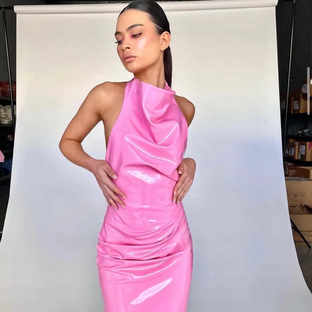 Eliya The Label Jazlyn Dress Pink Size S/Au 8 for rent on The Volte - main image