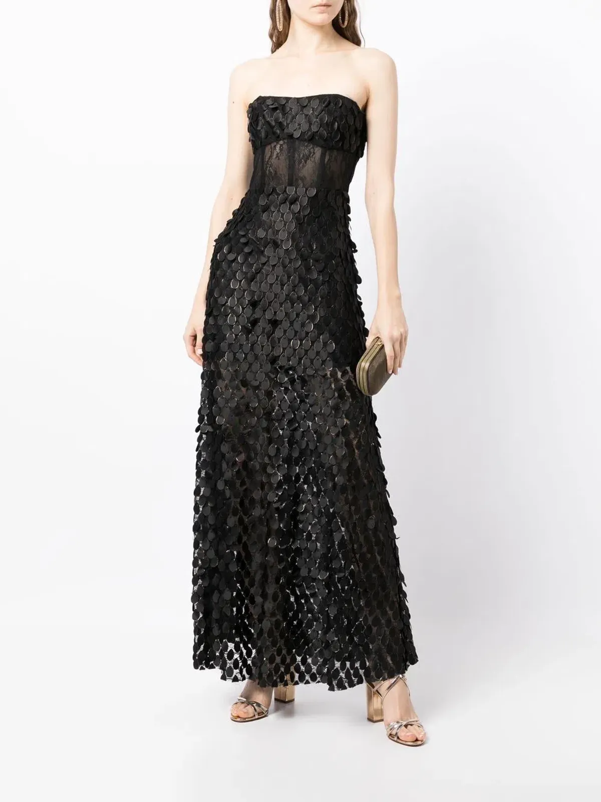 Manning Cartell Supreme Extreme Strapless Gown Black Size 12  - Image 4