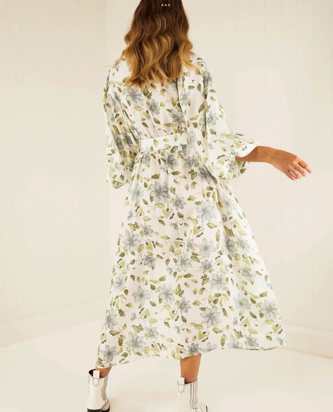 Palm Noosa Apollo Maxi Dress Blue Field Size 12 for rent on The Volte - main image