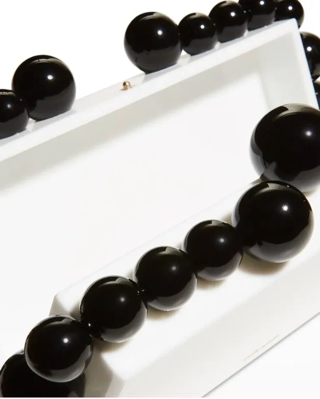 Cult Gaia Eos Clutch Black/White for rent on The Volte - main image