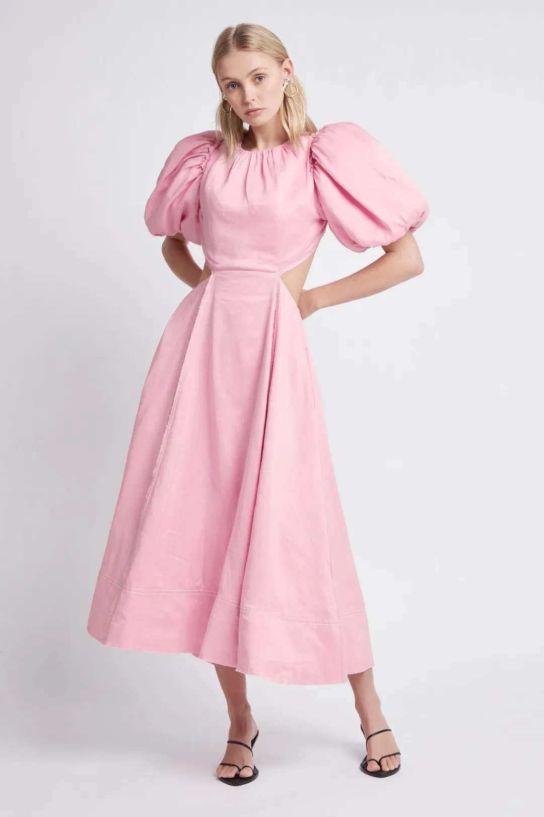 Aje Serendipity Cut Out Dress Pink Size 10 / M for rent on The Volte - main image