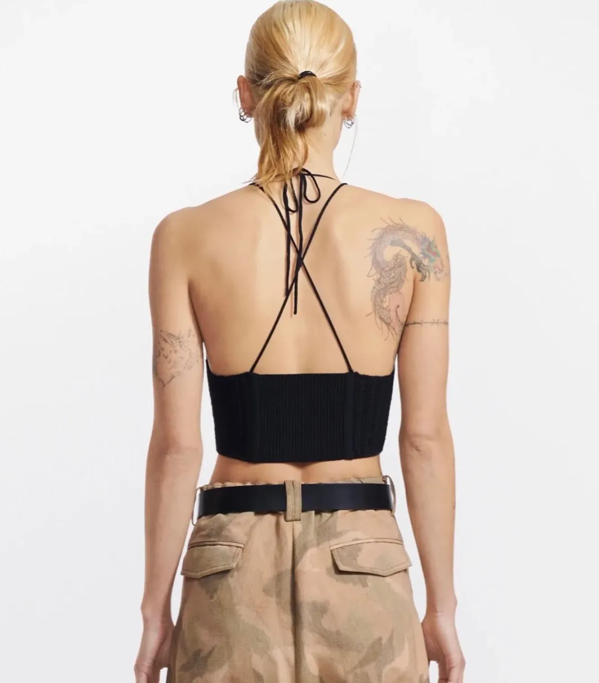 Dion Lee  Crochet Tie Corset Black Size S / Au 8 - Image 3