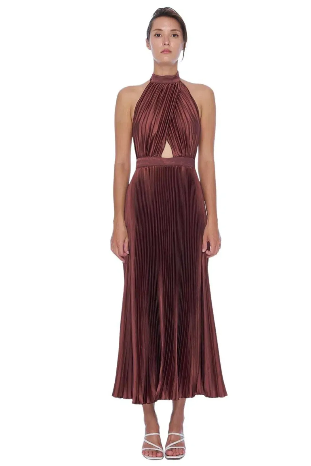L'idee Renaissance Gown Chocolate Brown Size 6 for rent on The Volte - main image