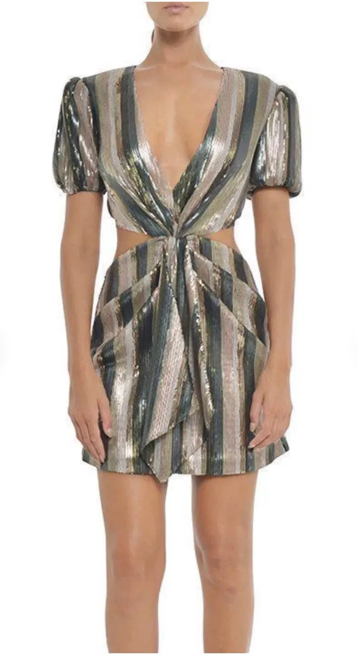 MISHA Lorlea Mini Dress Sequin Size 8 - Image 2