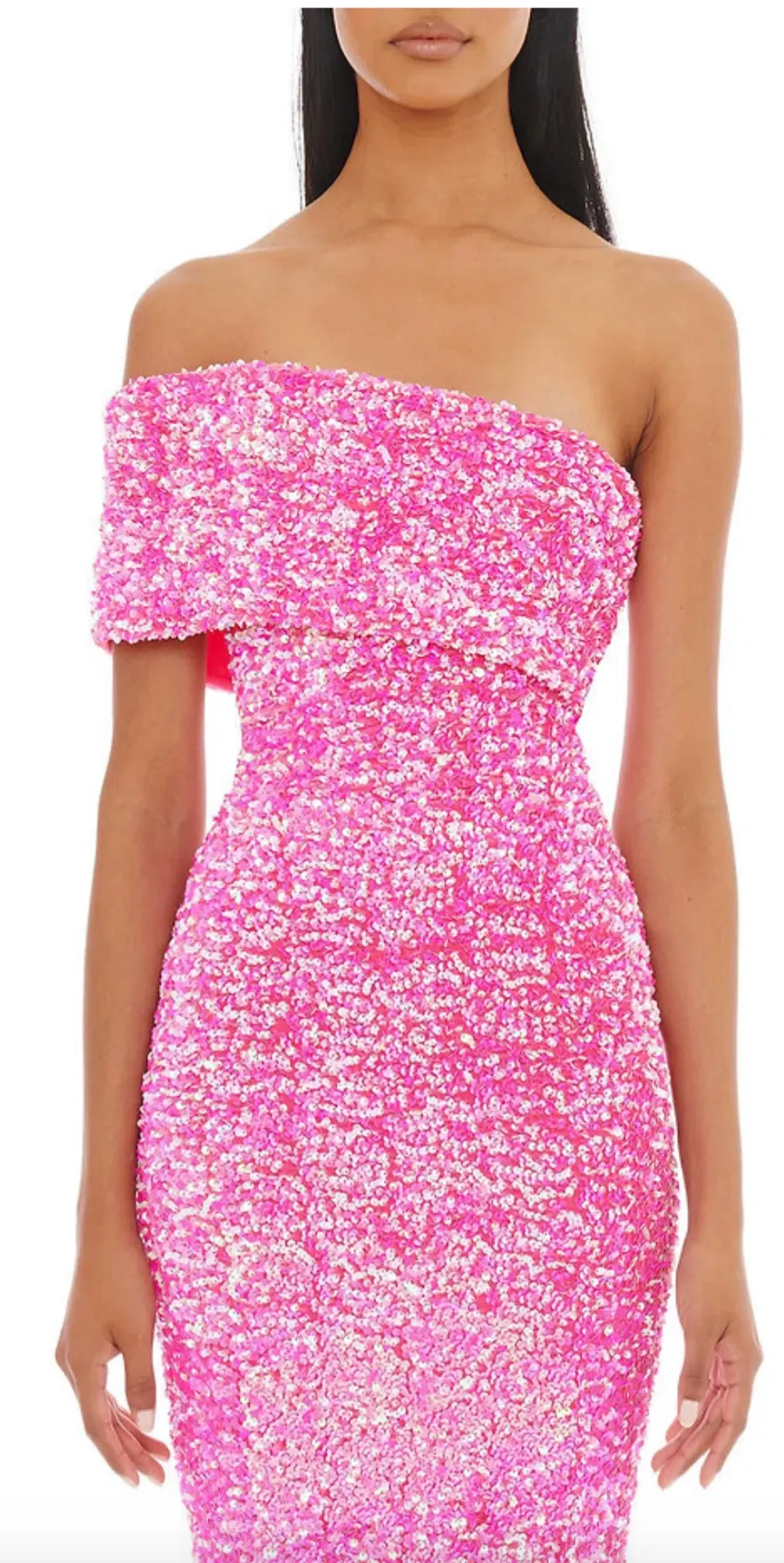 Eliya The Label Alyssa Sequin Dress Pink Size XS / Au 6 for rent on The Volte - main image