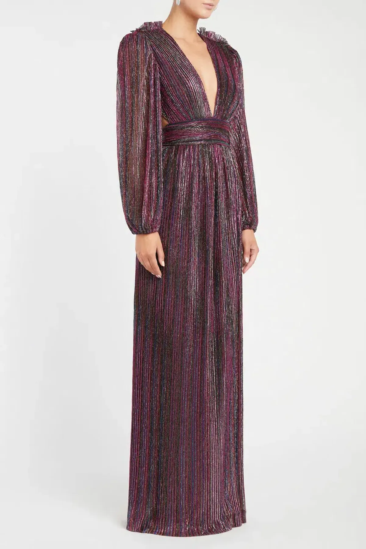 Rebecca Vallance Casey Gown Multi Lurex Size 8 - Image 2