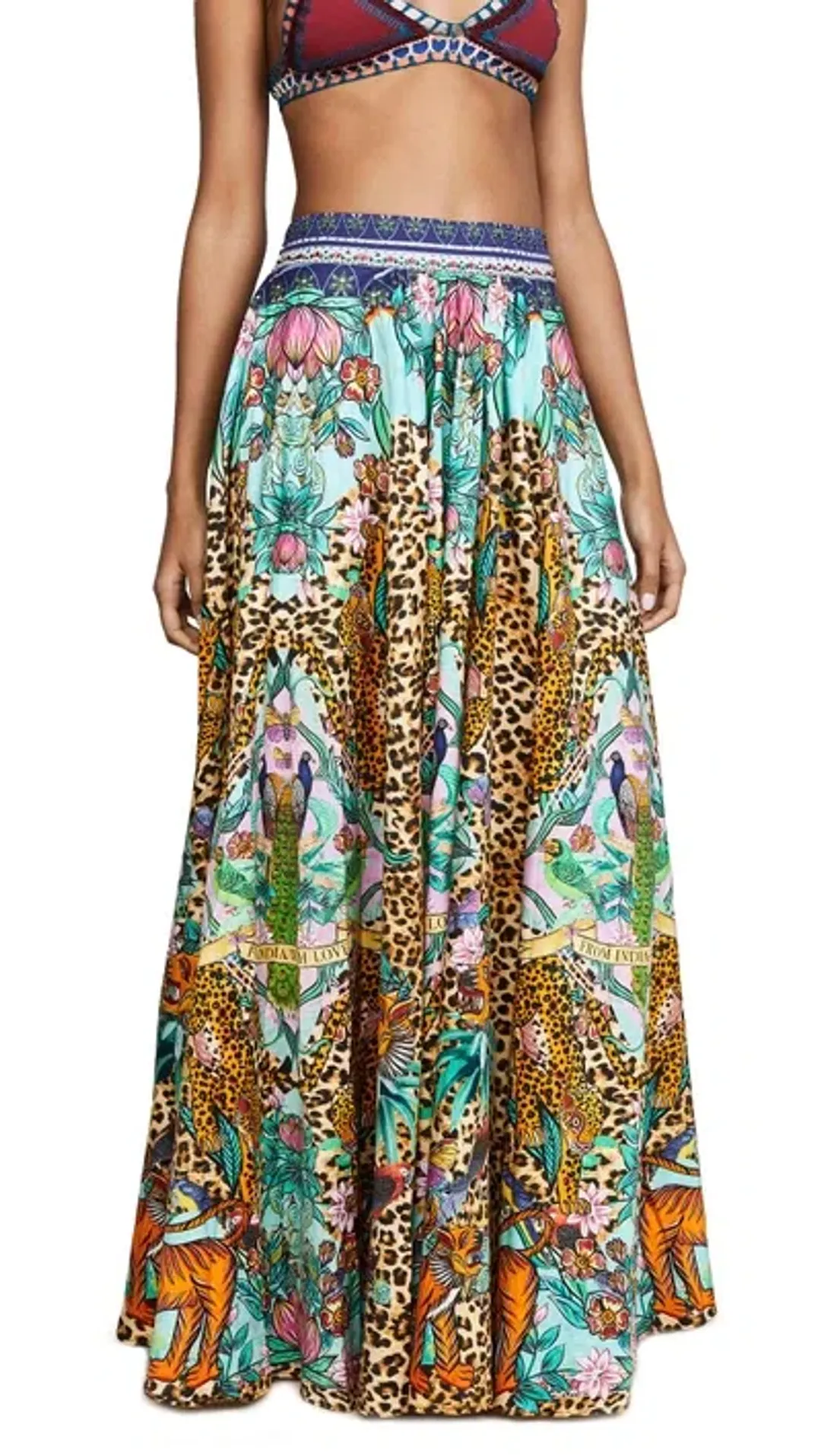 Camilla Full Hem Skirt The Jungle Book Print Size 8 for rent on The Volte - main image