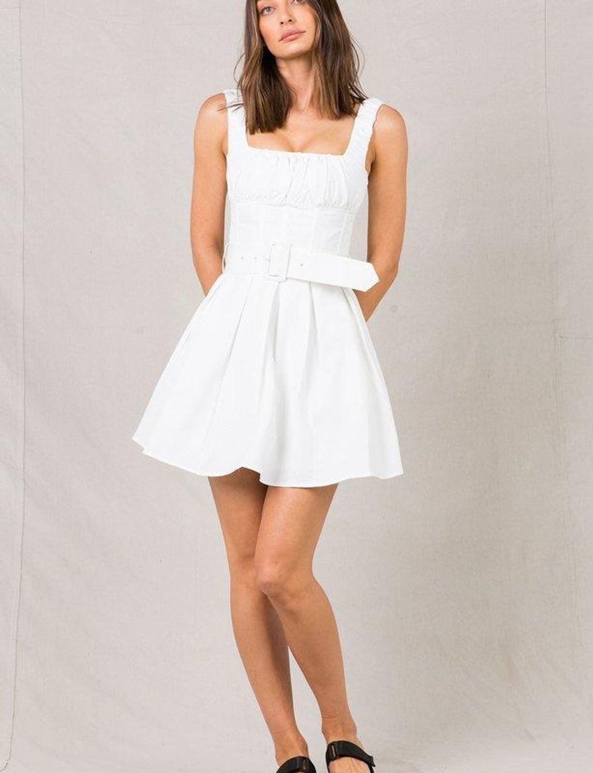Misha Lucia Mini Dress Ivory Size 10/M - Image 1