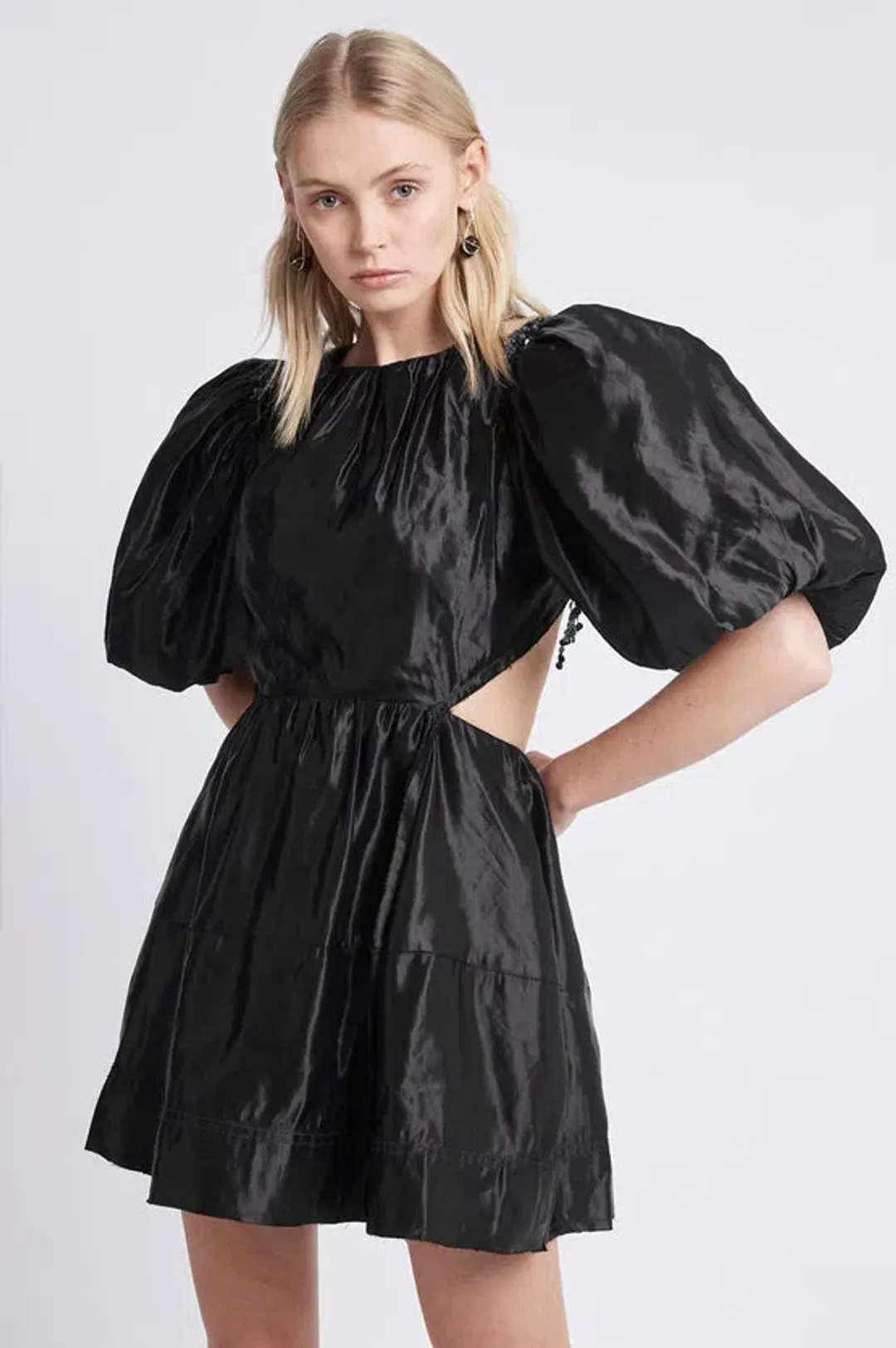 Aje Relic Dress Black Size 4 for rent on The Volte - main image