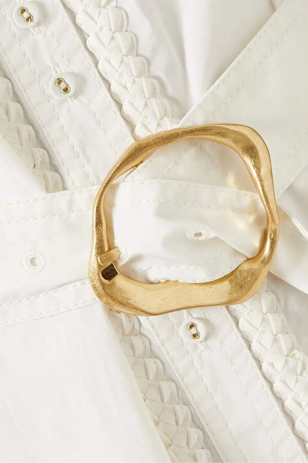 Aje Casabianca Shirt Dress White Size 6 - Image 3