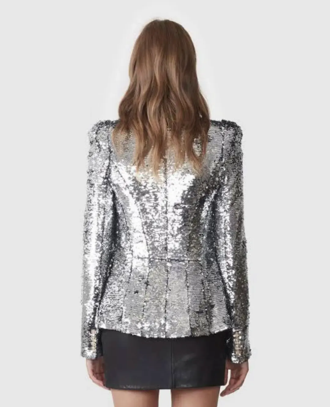 Torannce Shine Bright Jacket Silver Size 6 for rent on The Volte - main image