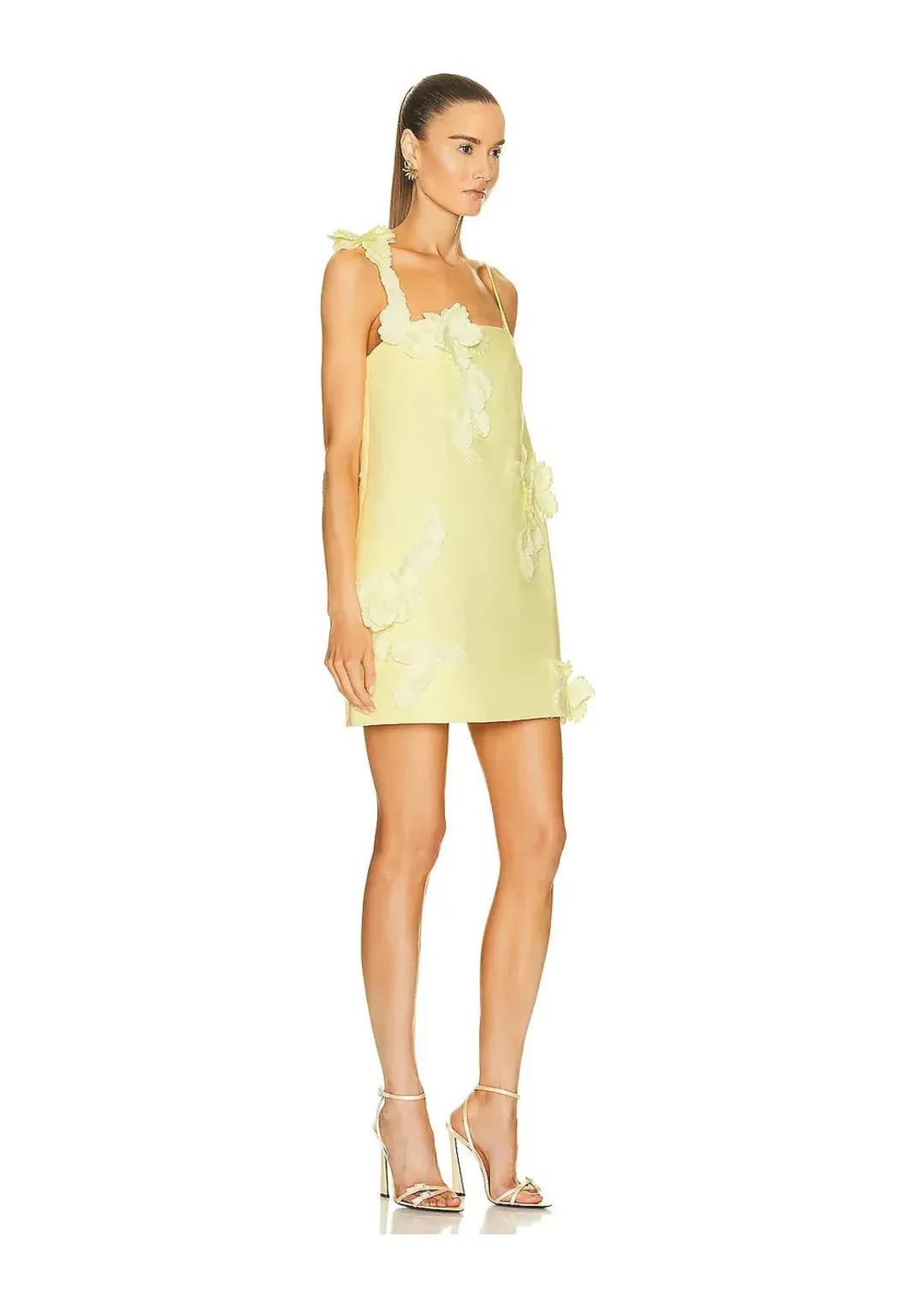 Zimmermann High Tide Lift Off Flower Mini Dress Lemon Yellow Size 1 / Au 10 for rent on The Volte - main image