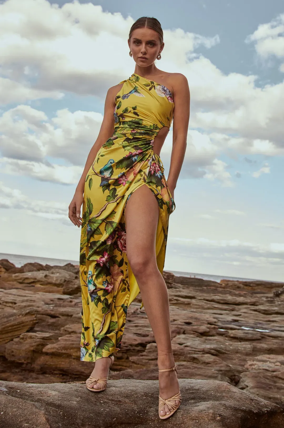 Sonya Moda Nour Maxi Dress Royal Botanica Floral Size 8 / S for rent on The Volte - main image