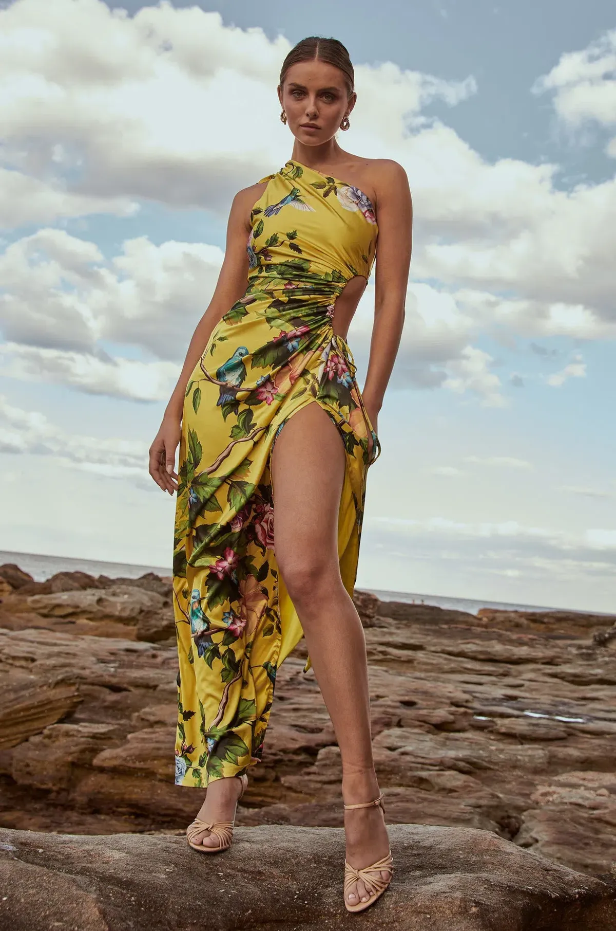 Sonya Moda Nour Maxi Dress Royal Botanica Floral Size 8 / S - Image 1