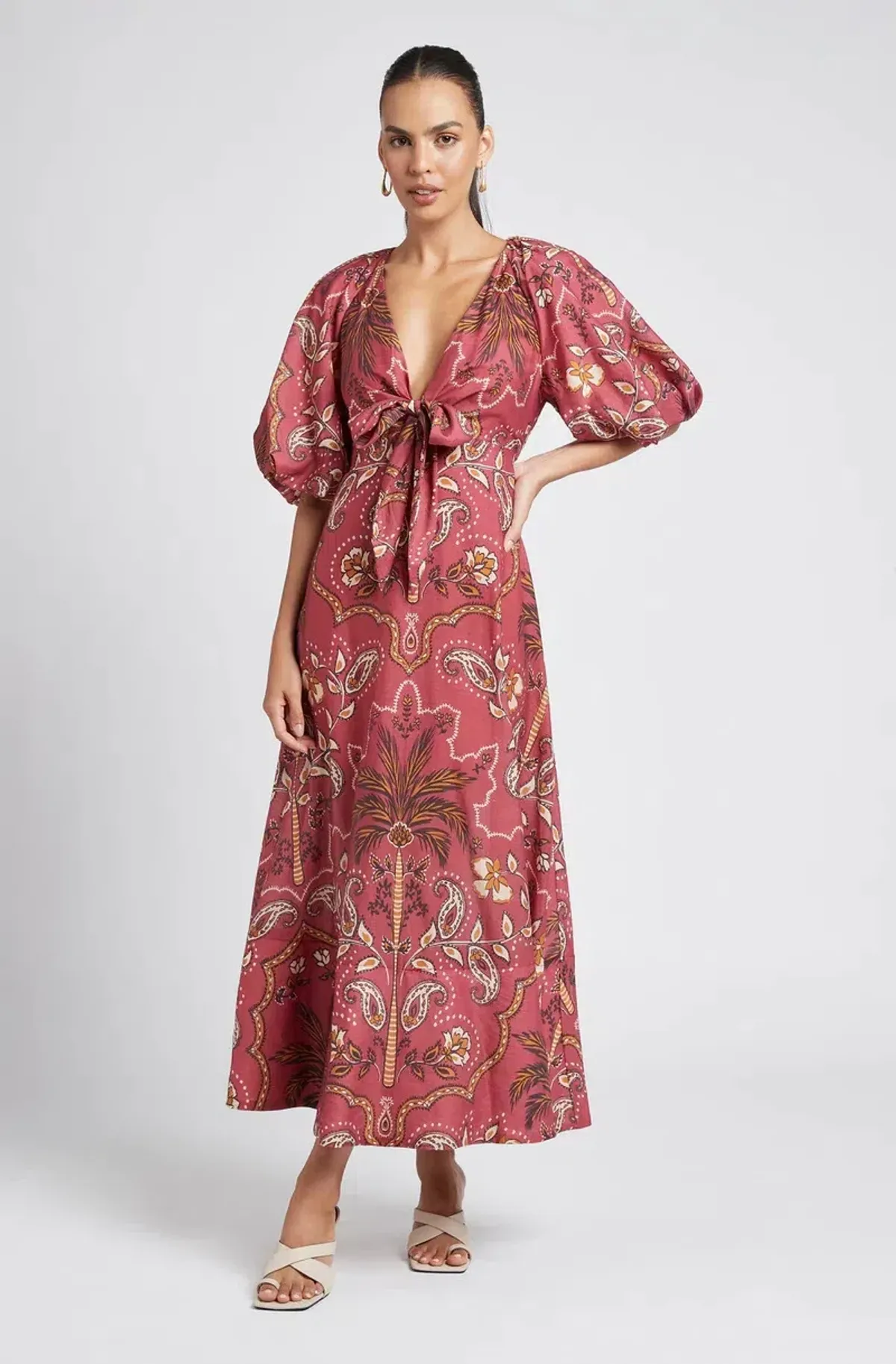 Sheike Panama Maxi Dress Print Size 10 - Image 1