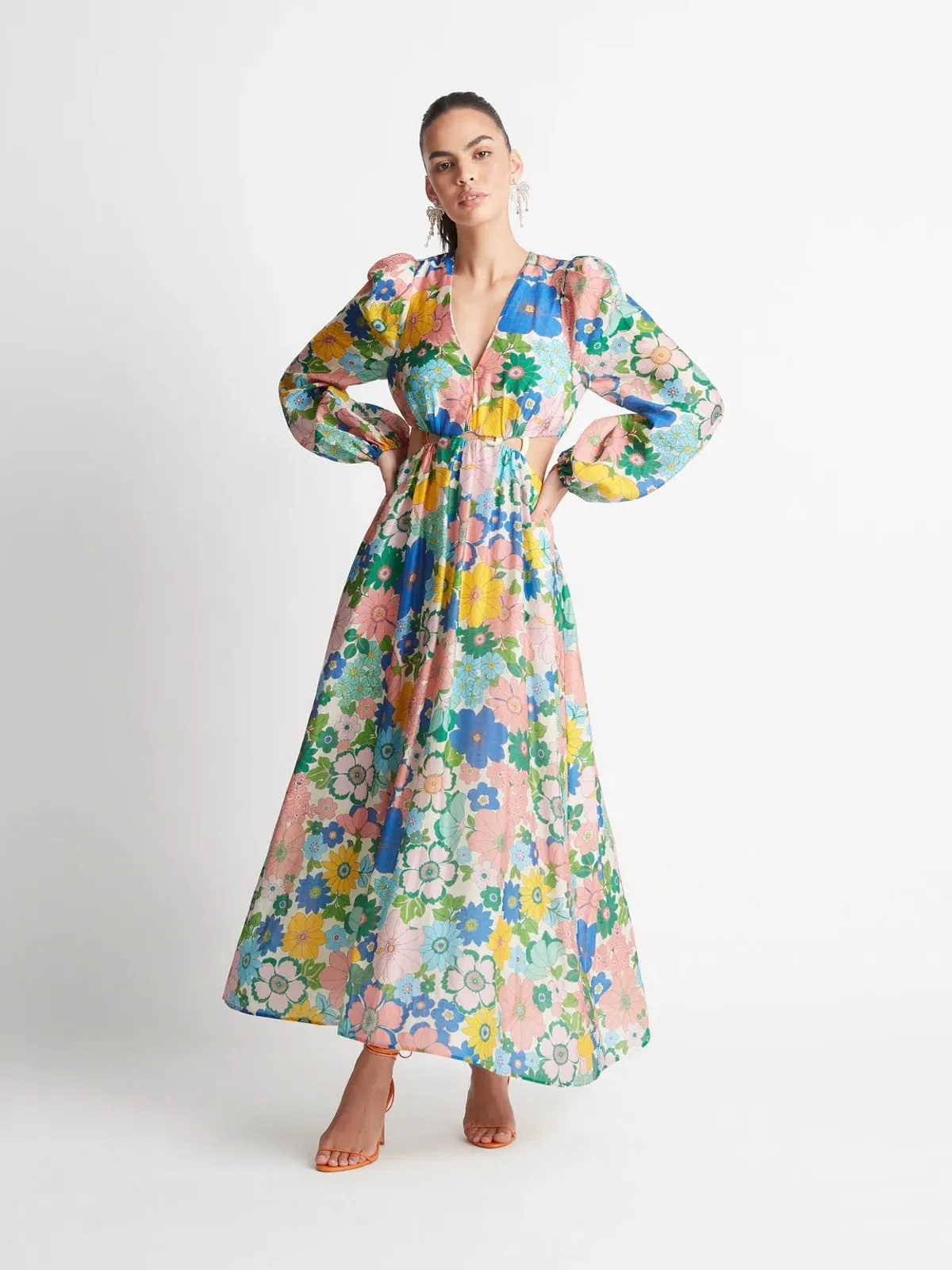 Sheike Free Spirit Maxi Dress Floral Size 12 - Image 2