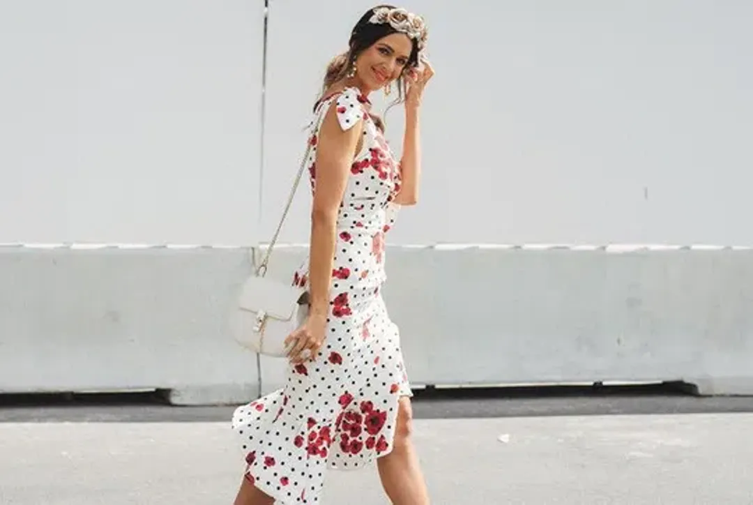 Sheike Poppy Dot Midi Dress Multi Size 10 for rent on The Volte - main image