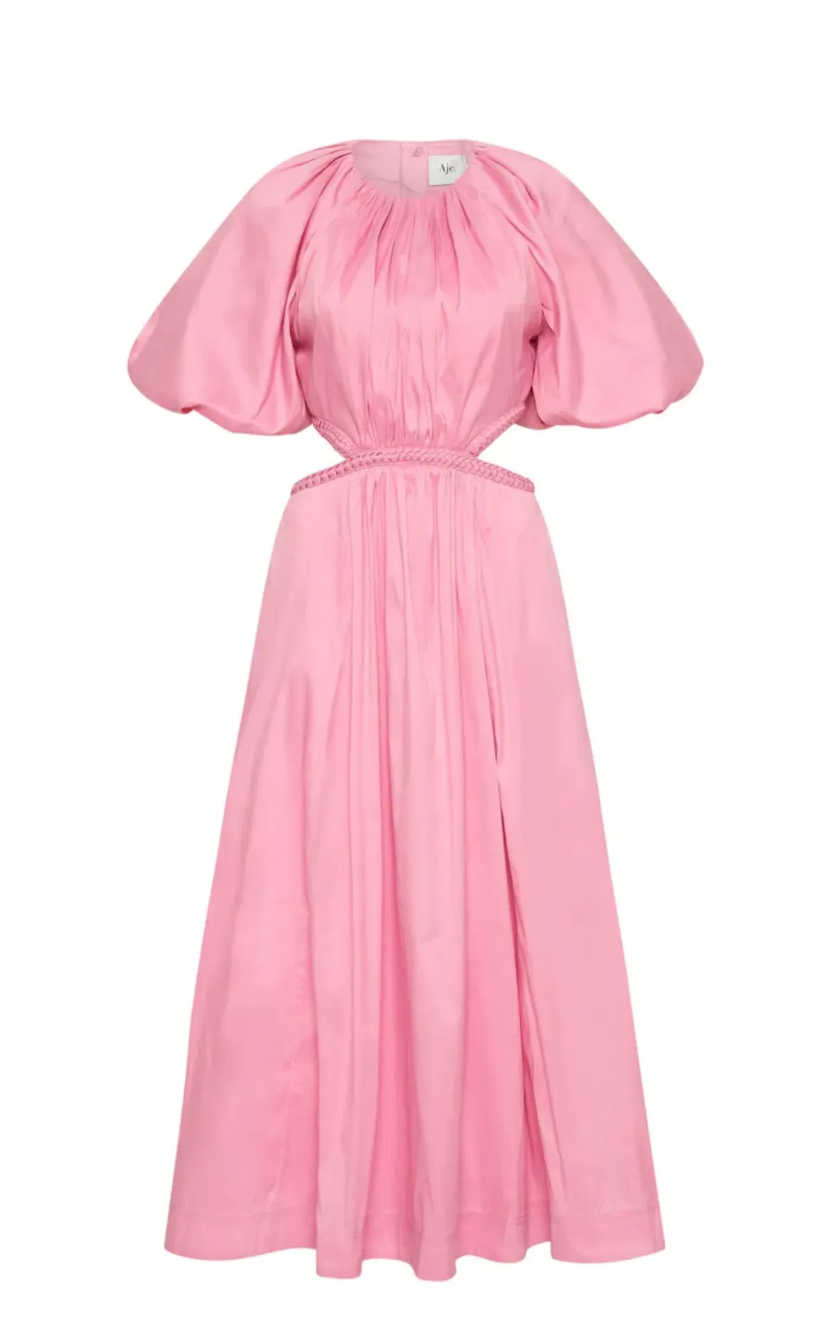Aje Capucine Puff Sleeve Midi Dress Pink Size 6 / XS - Image 9
