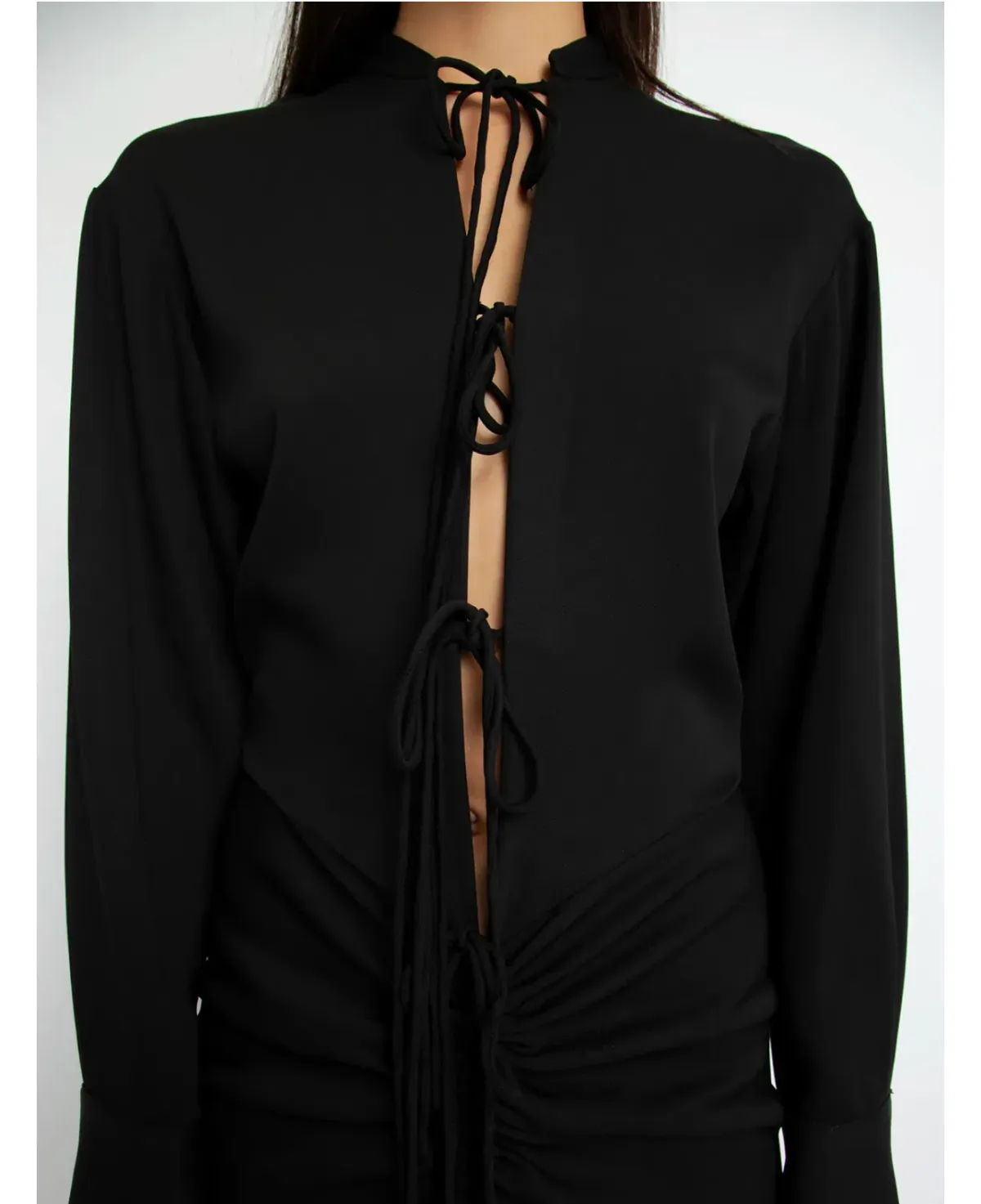 Christopher Esber Bertoia Long Sleeve Dress Black Size 8 - Image 2