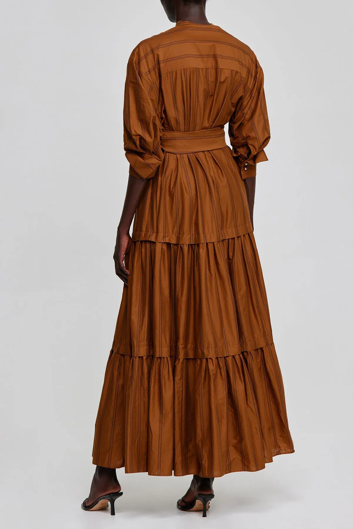 Acler Hugh Maxi Dress Dijon Stripe Size 6  - Image 4