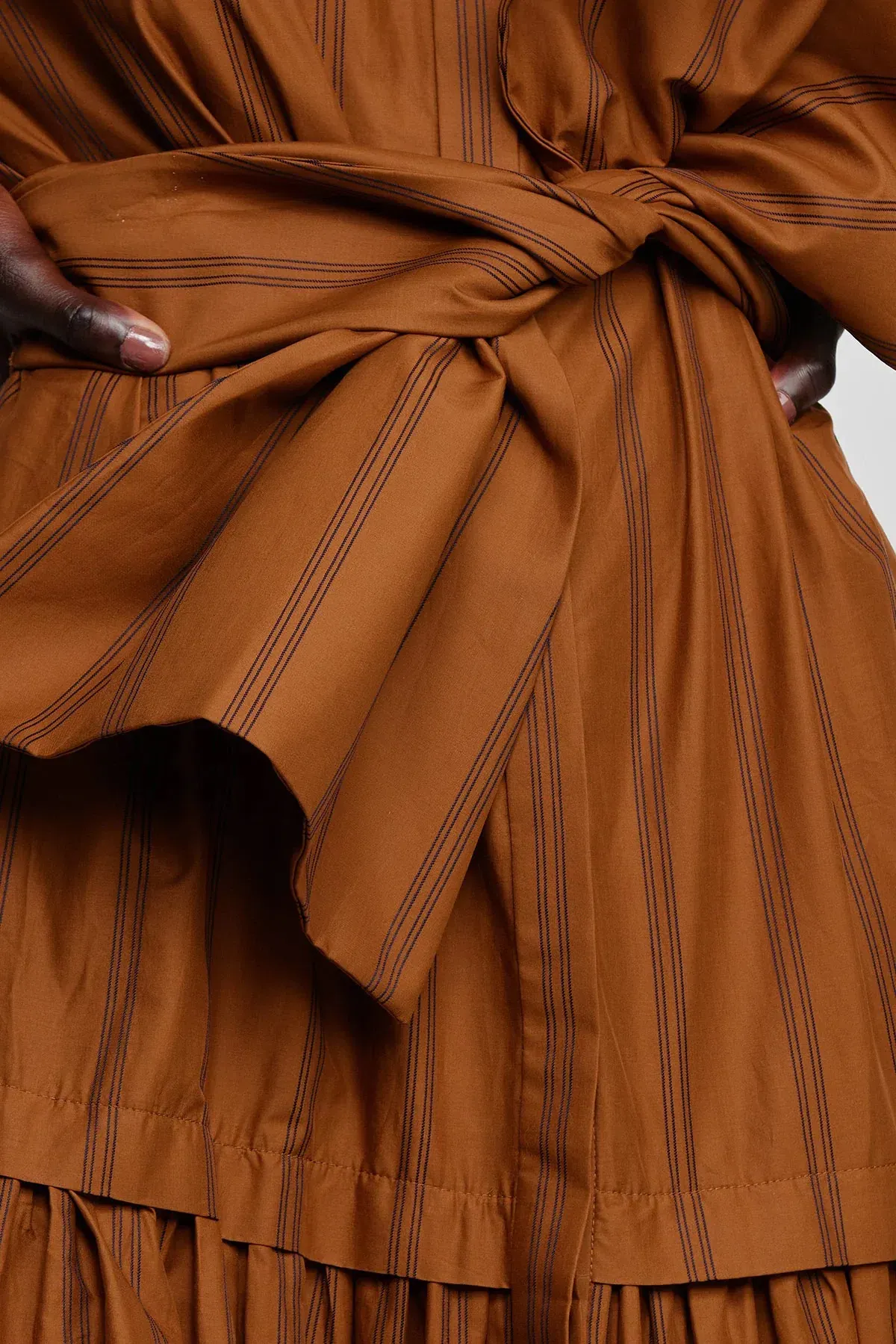 Acler Hugh Maxi Dress Dijon Stripe Size 6  - Image 3