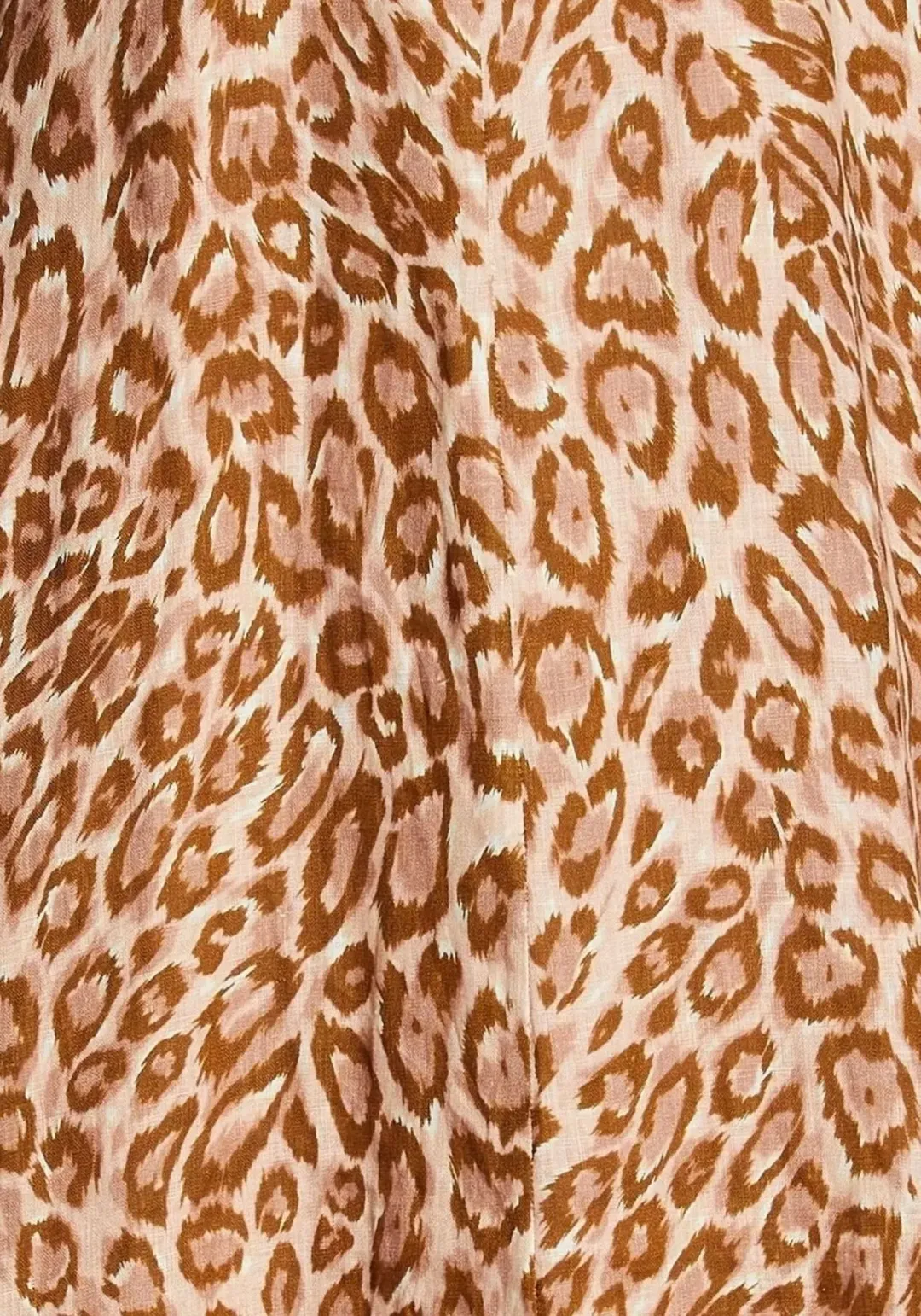 Zimmermann Concert Linen Leopard Print Dress Size 4/Au 16 for rent on The Volte - main image