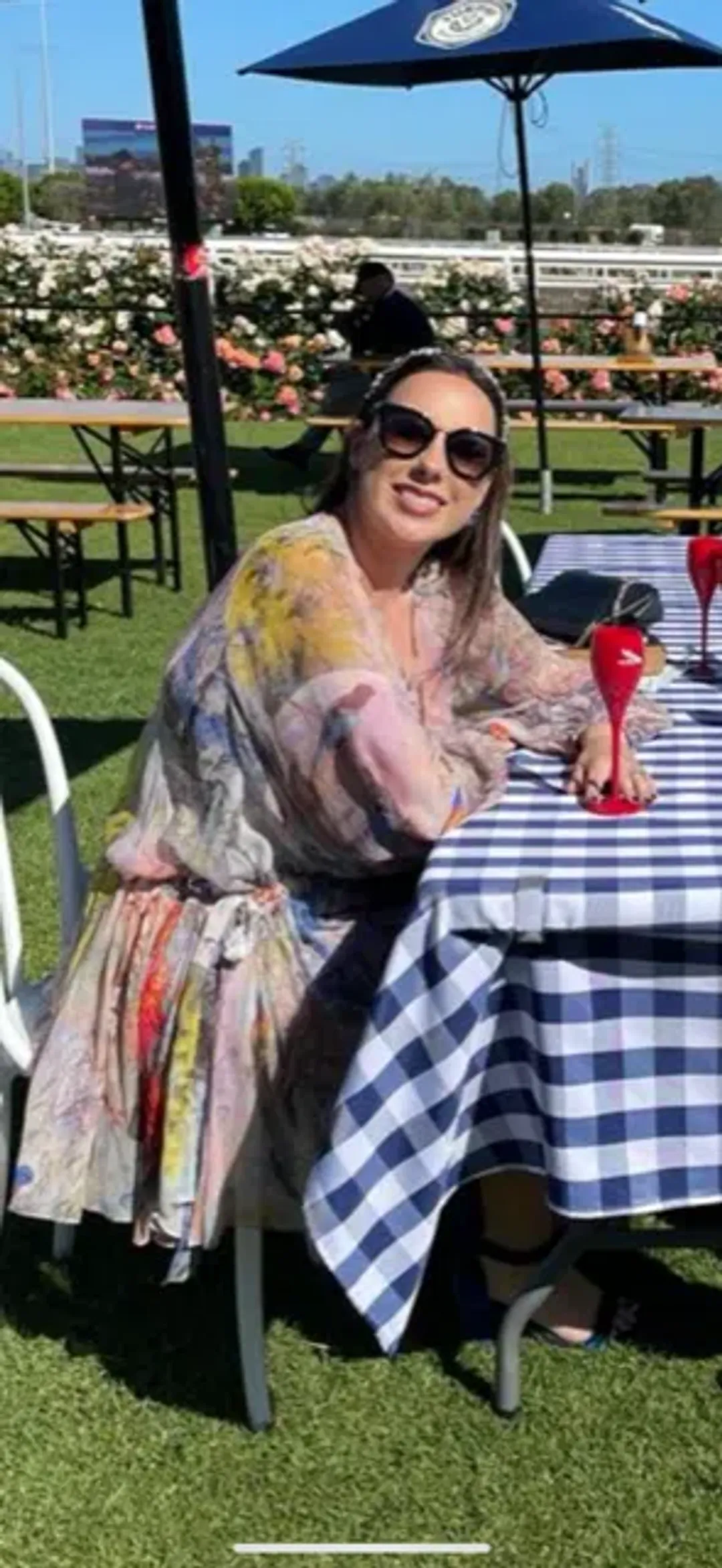 Zimmermann Luminous Tie Side Mini Dress Print Size 12  for rent on The Volte - main image