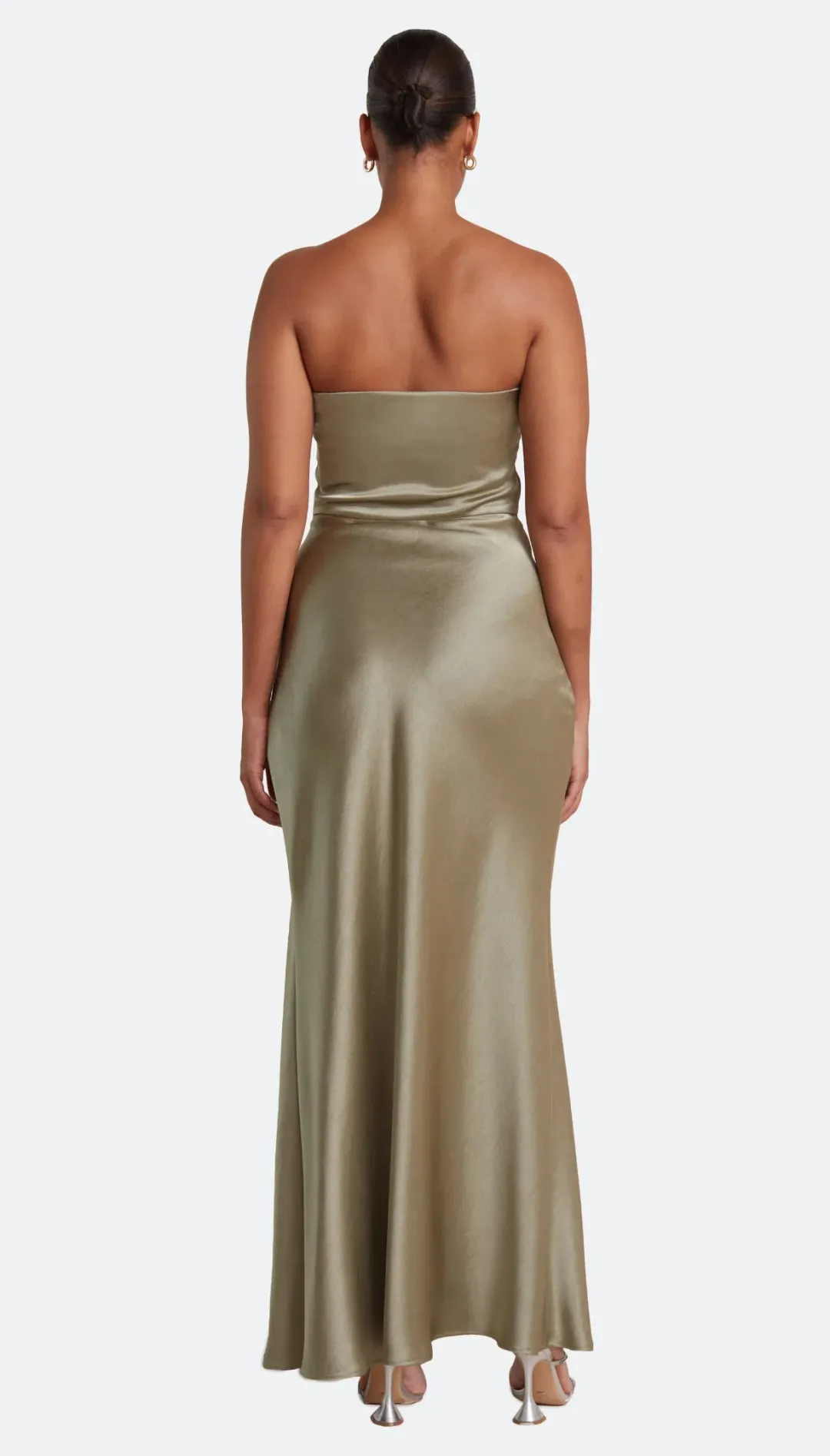 Bec & Bridge Dreamer Strapless Dress in Sage Size 14 for rent on The Volte - main image