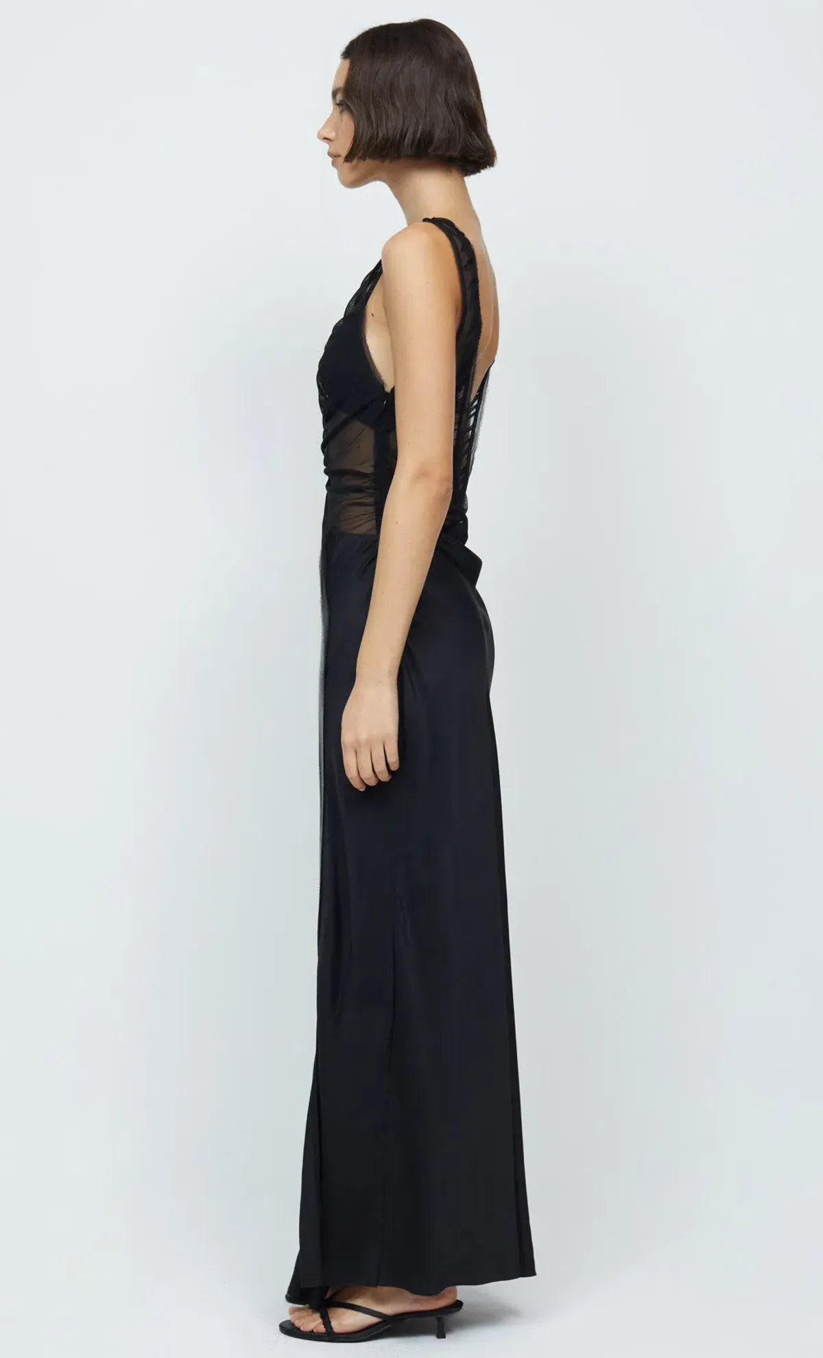 Bec & Bridge Naomi Split Maxi Dress Black Size 8 / S - Image 4