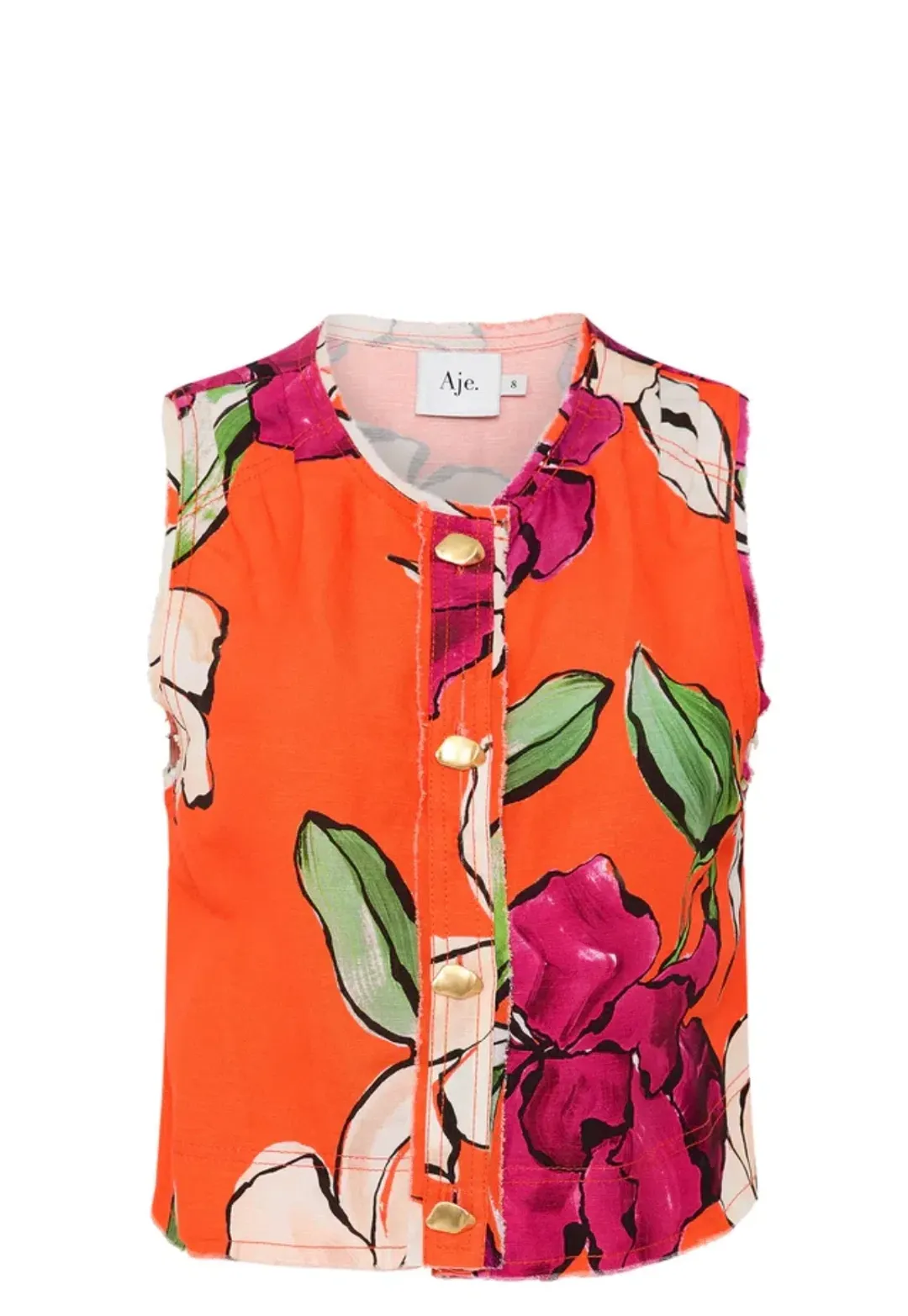 Aje Bessie Shell Top Floral Size 14 / XL for rent on The Volte - main image