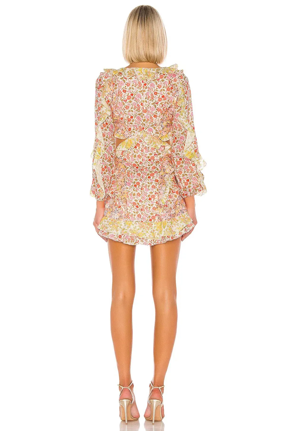 Zimmermann Goldie Splice Mini Dress Floral Size 0/AU 8 - Image 2