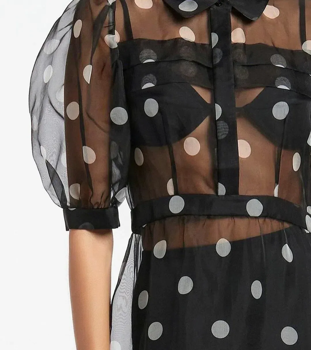 Sir the Label Margot Tiered Midi Dress Black Size AU 8  for rent on The Volte - main image