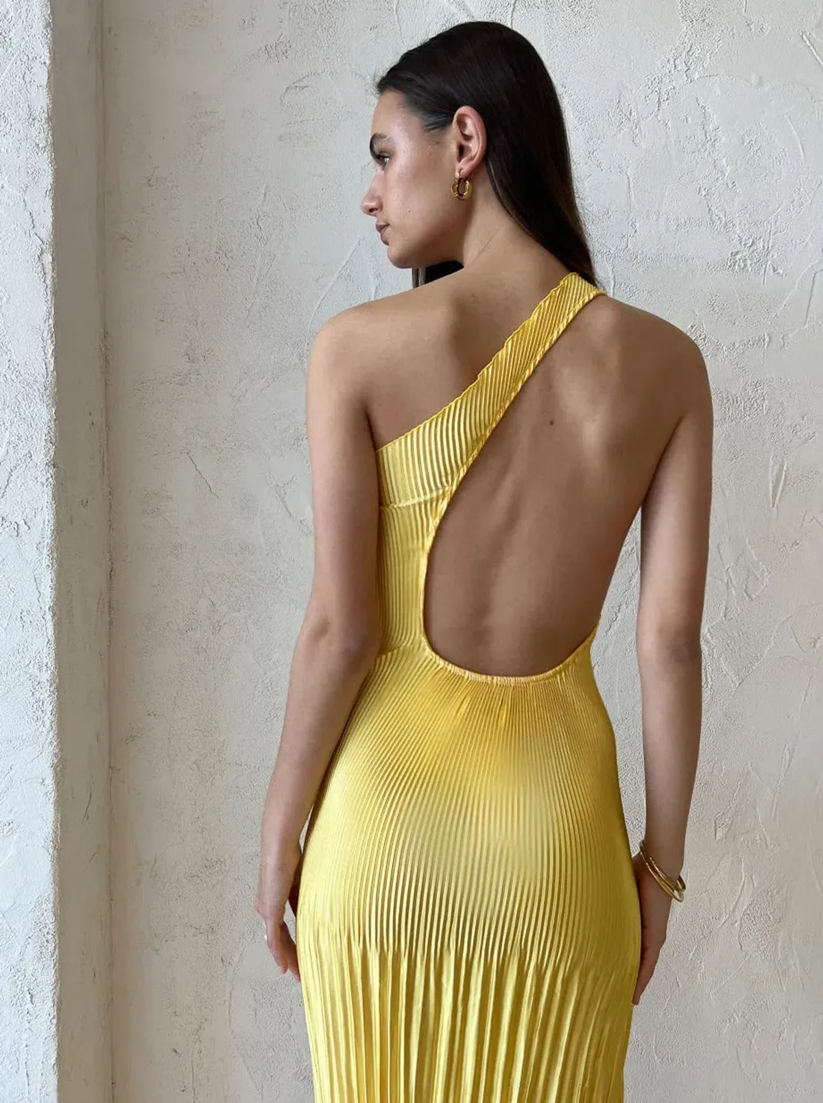 Lidee Naomi Gown Canary Yellow Size 8 - Image 3