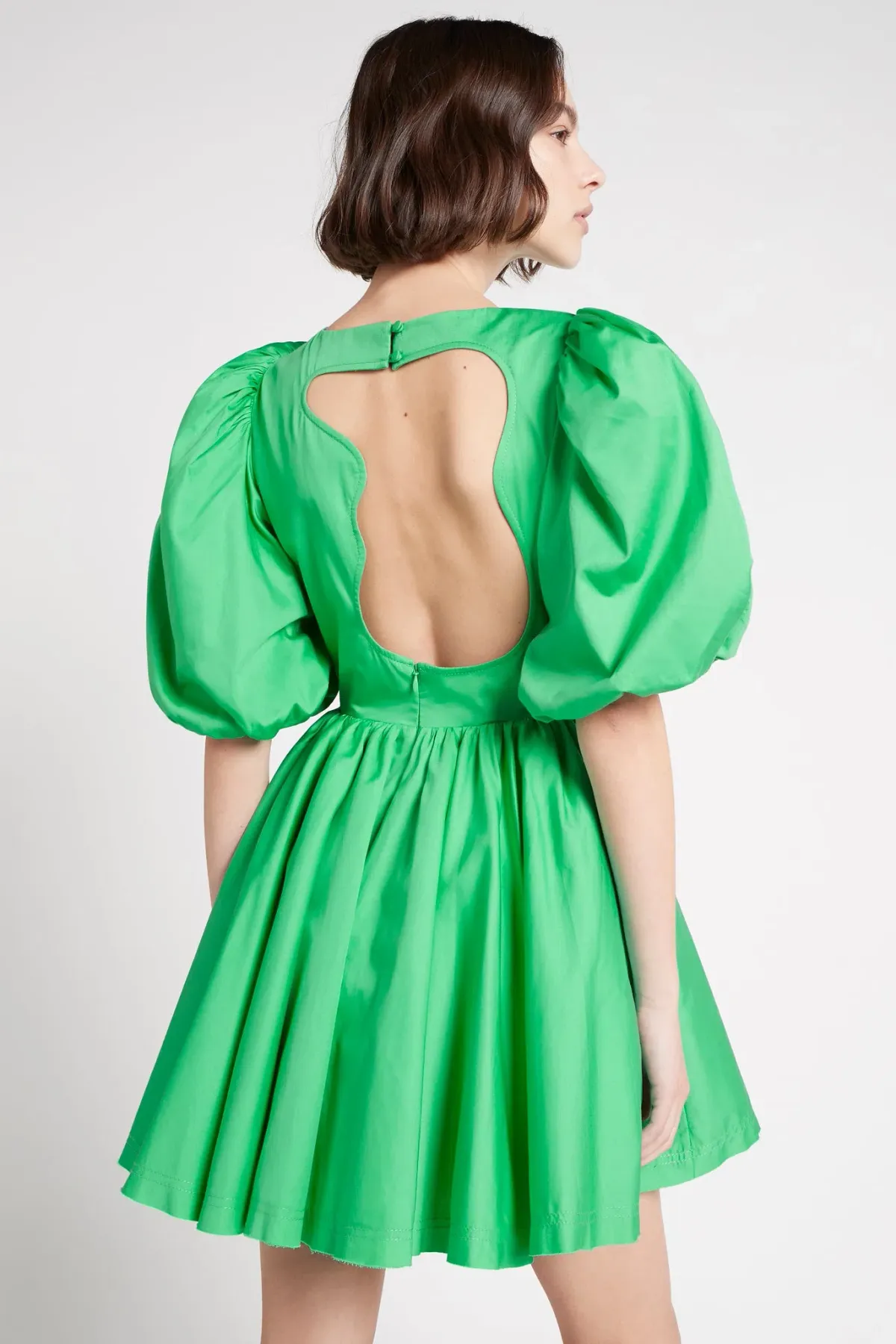 Aje Colette Abstract Cut Out Mini Dress Green Size 8 - Image 2