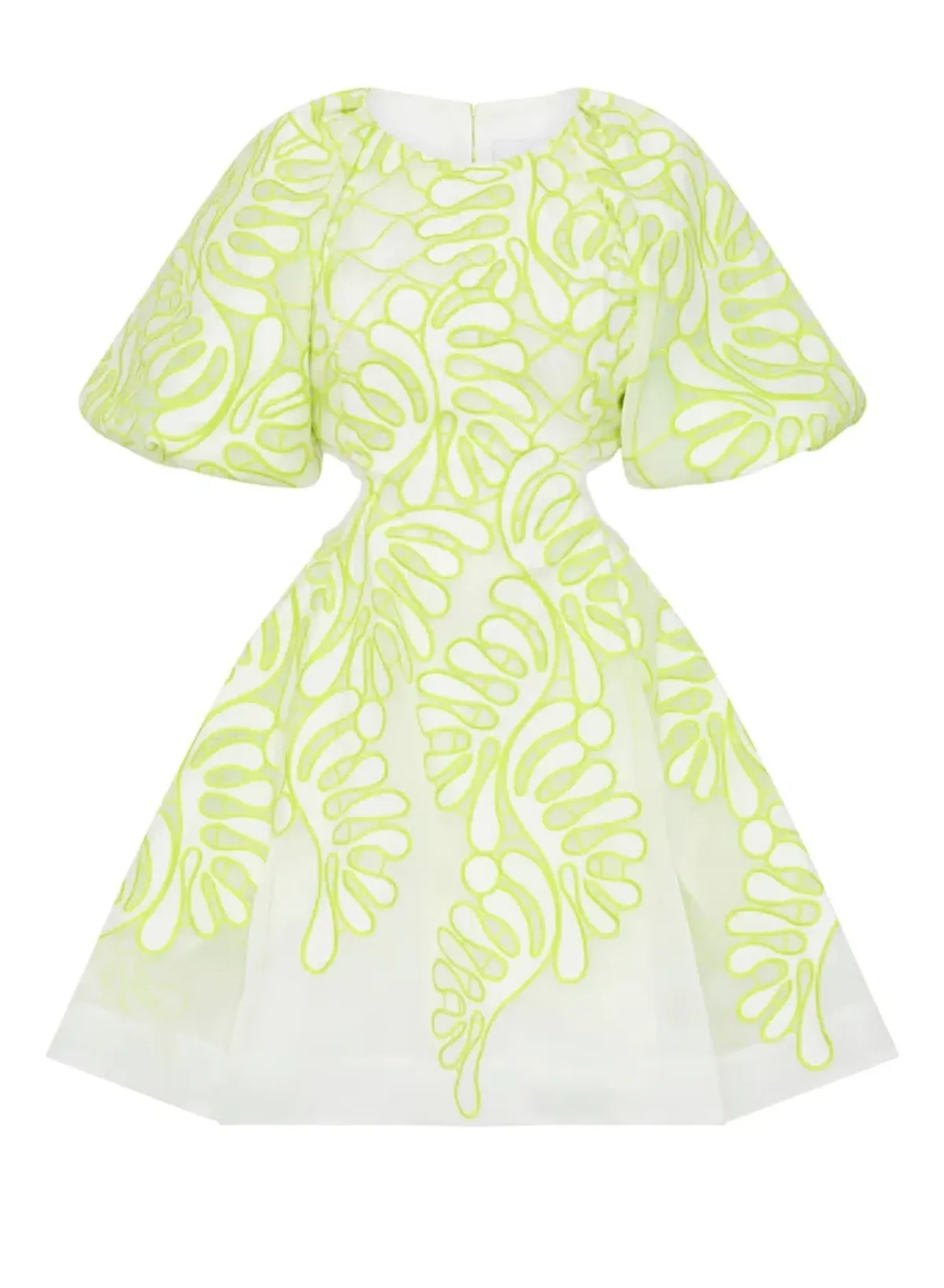 Aje Botanical Applique Mini Dress Green Size 6 - Image 4