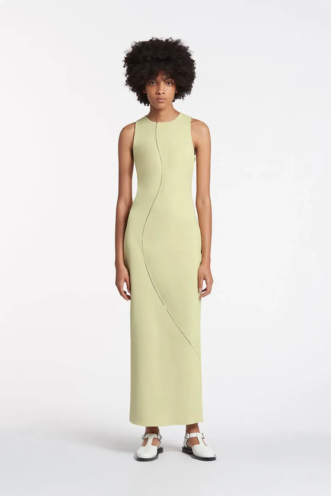 Sir the Label Esther Midi Dress Green Size 0/Au 6-8 for rent on The Volte - main image