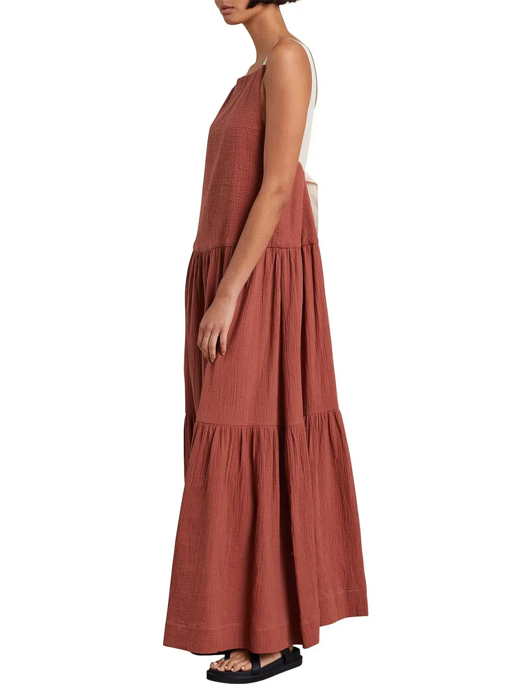 Bec & Bridge Aleah Maxi Dress Clay Size 10 for rent on The Volte - main image