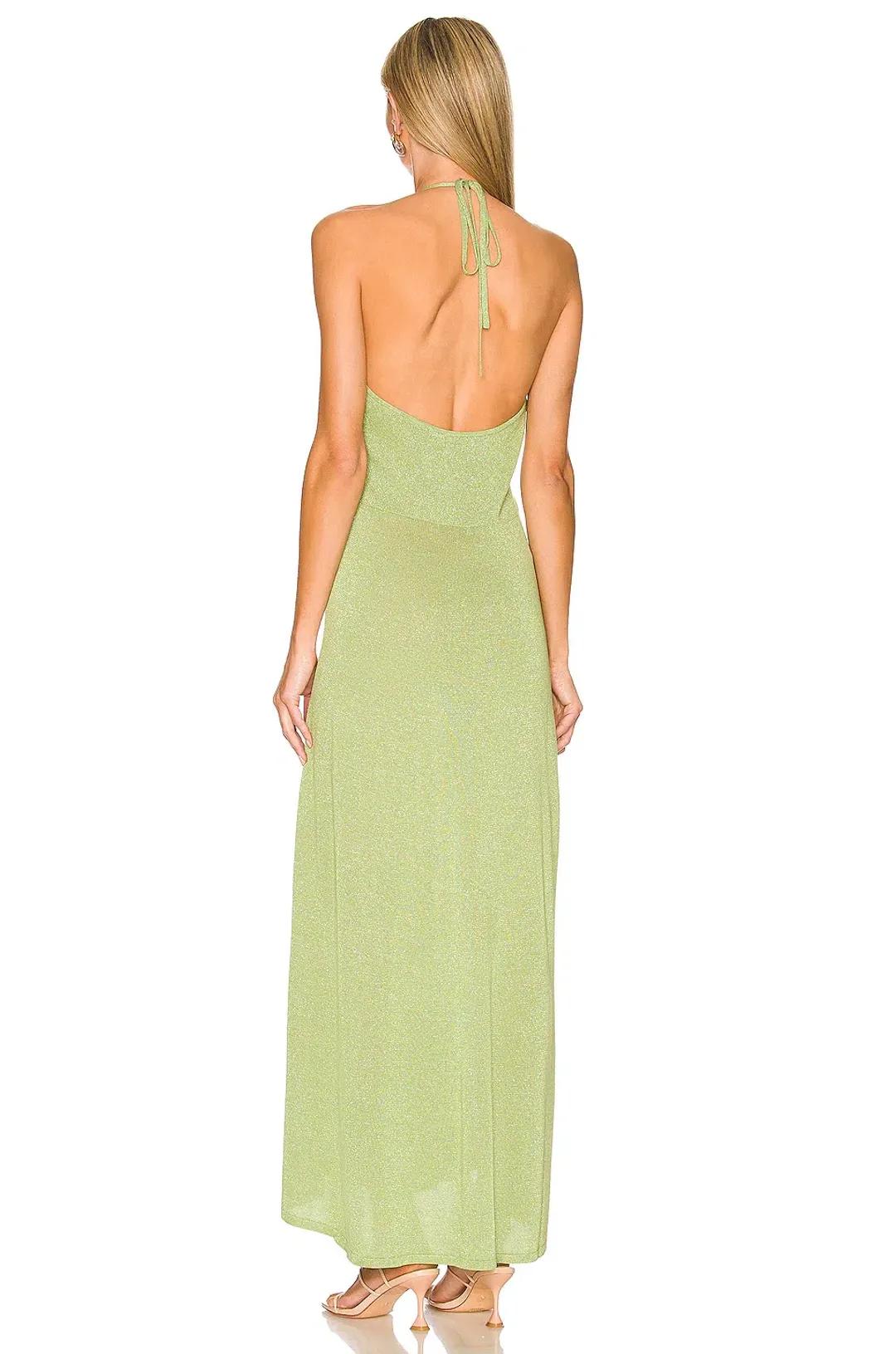 Bec & Bridge Indya Knit Maxi Dress Pistachio Green Size 6 for rent on The Volte - main image