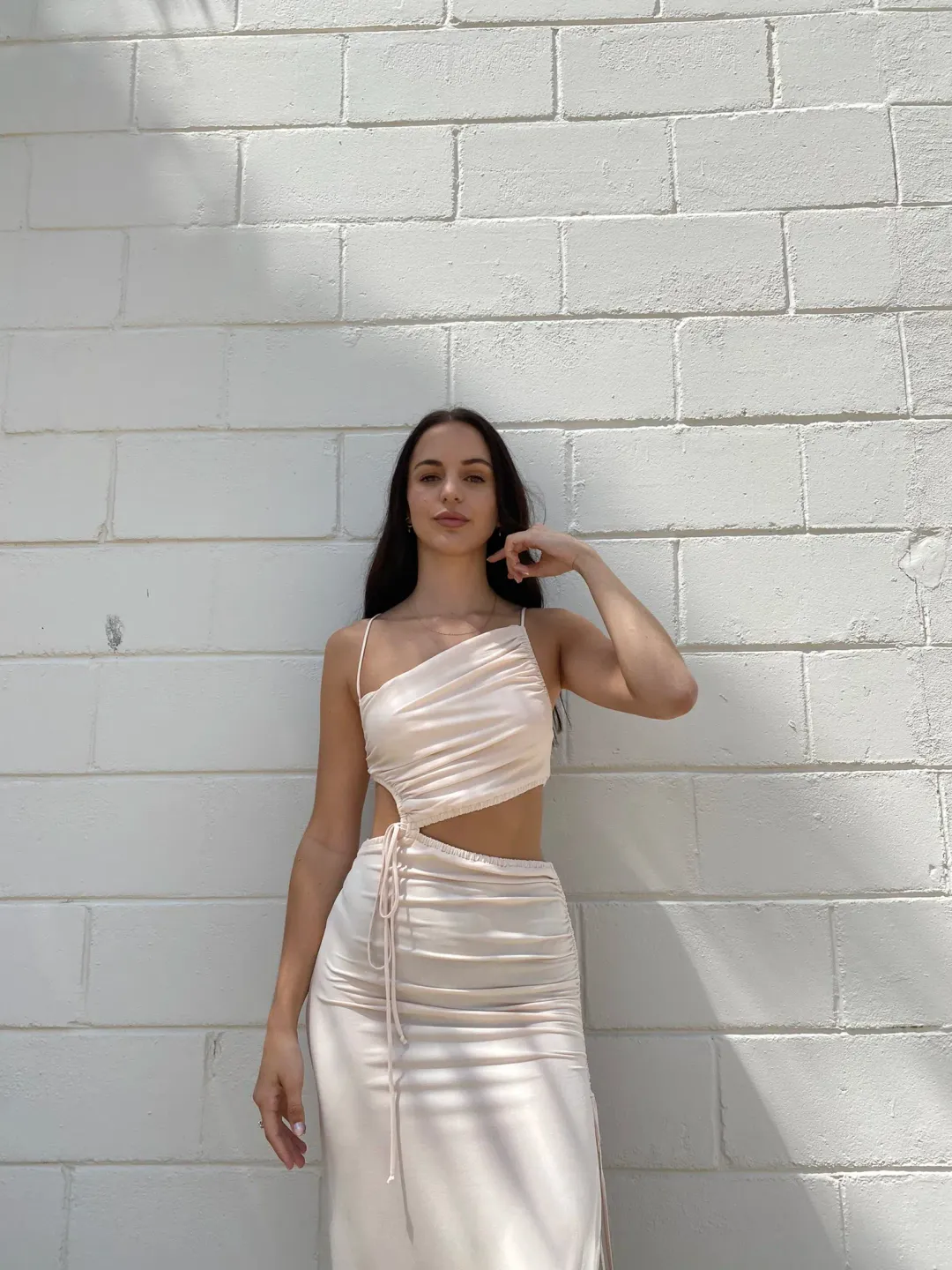 Bec & Bridge Dilkon Maxi Dress Shell Size S/Au 8 for rent on The Volte - main image