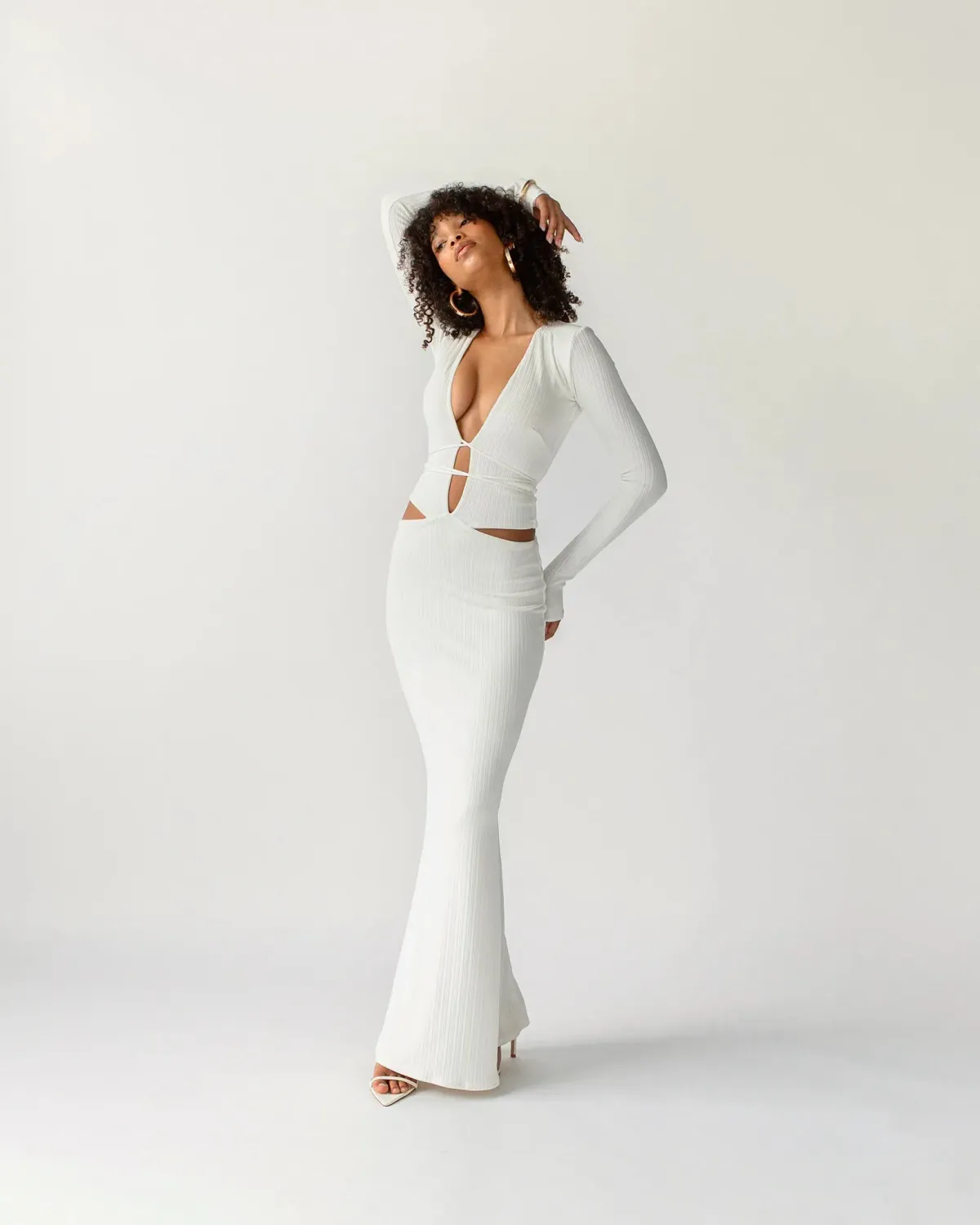 Arcina Ori Aston Dress Ivory Size S/Au 8 - Image 4