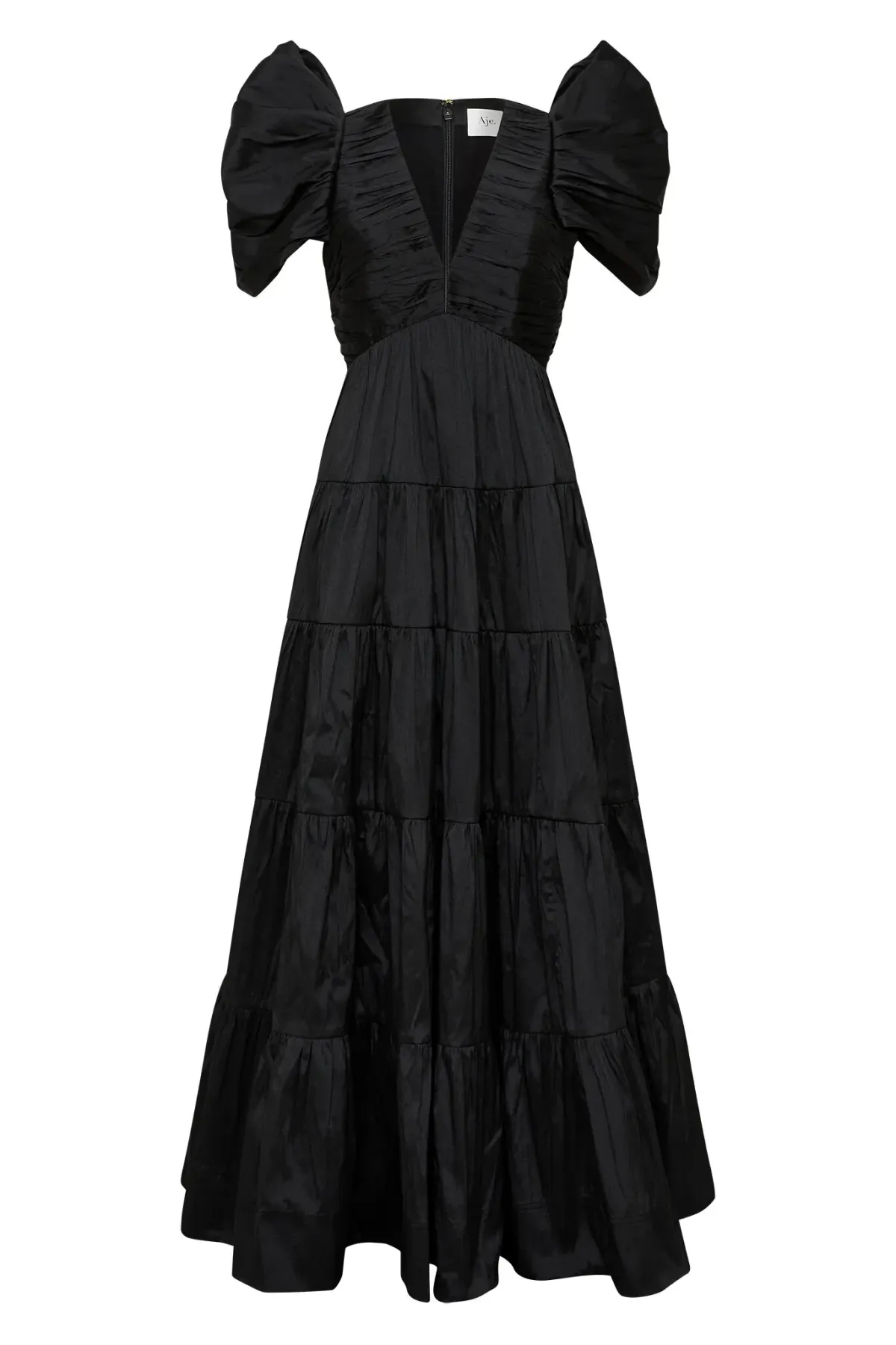 Aje Statuesque Tiered Gown Black Size 8 / S - Image 3