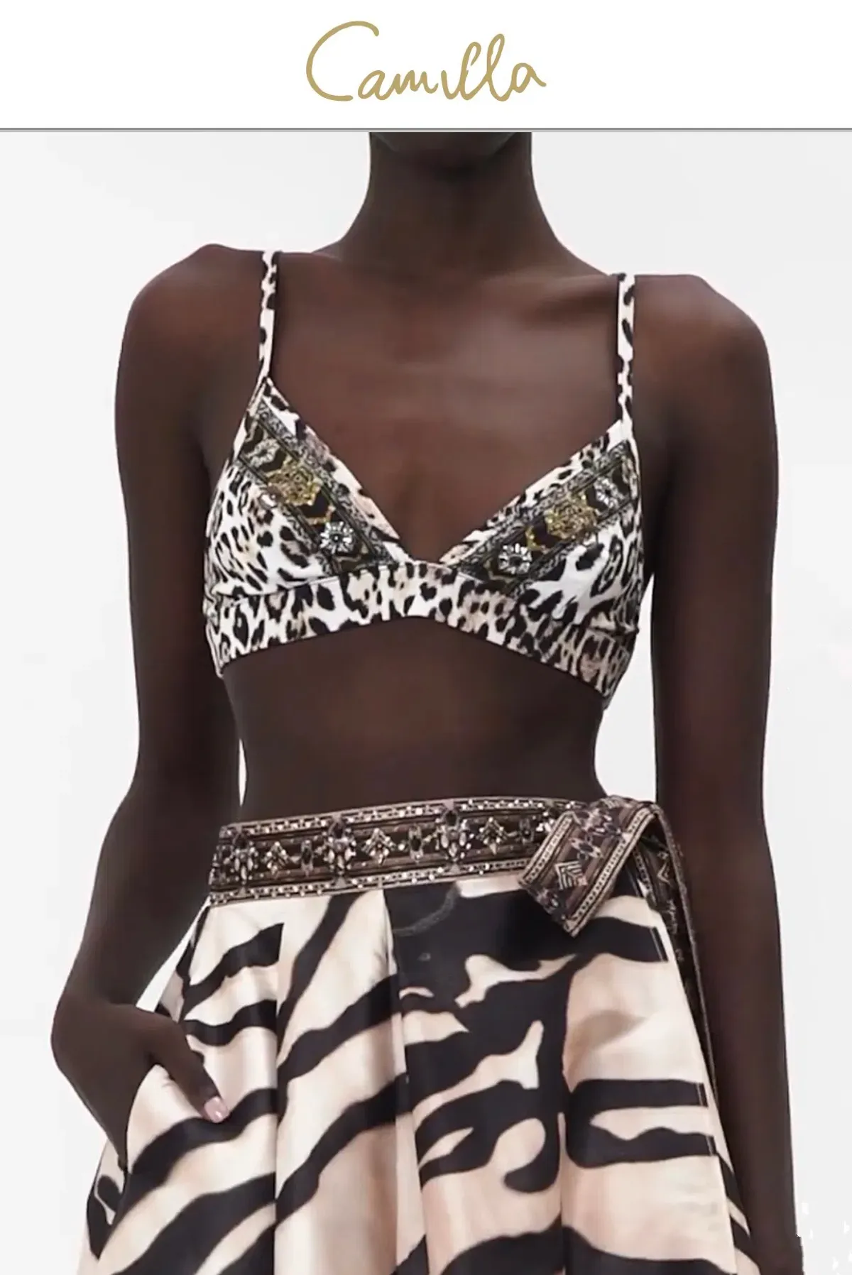 Camilla Jersey Turtleneck Tame My Tiger Black with Camilla Cool For Cats Soft Bra with Back Clip (AU16) - Image 8