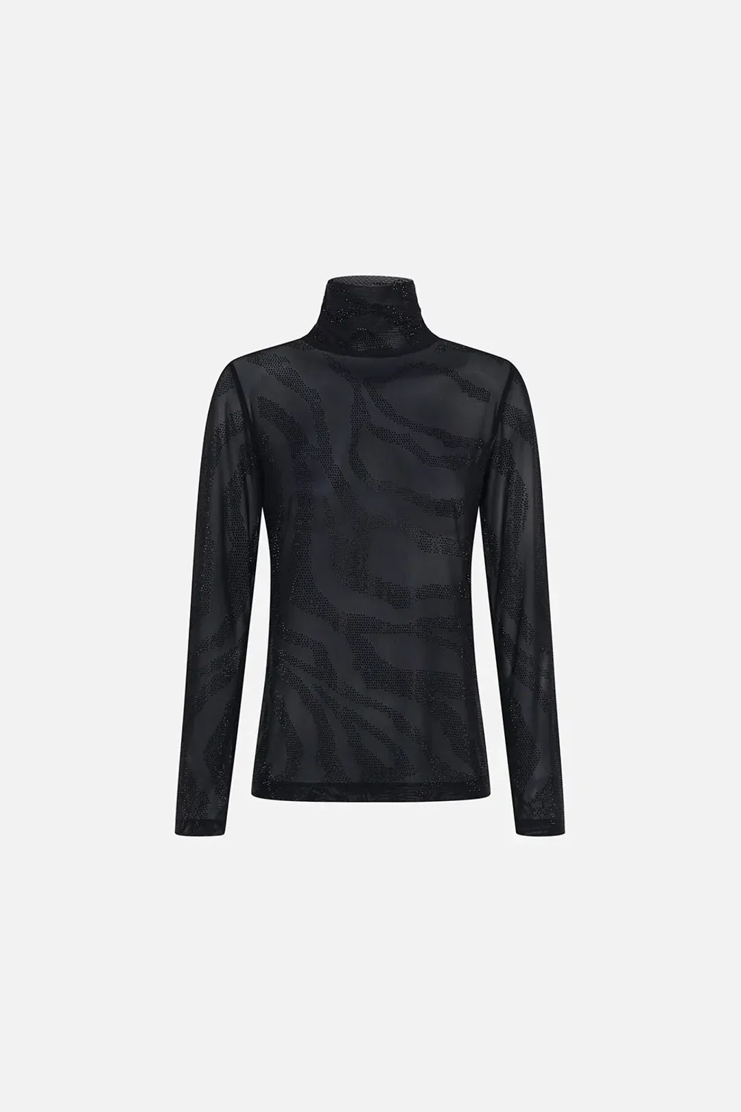 Camilla Jersey Turtleneck Tame My Tiger Black with Camilla Cool For Cats Soft Bra with Back Clip (AU16) for rent on The Volte - main image