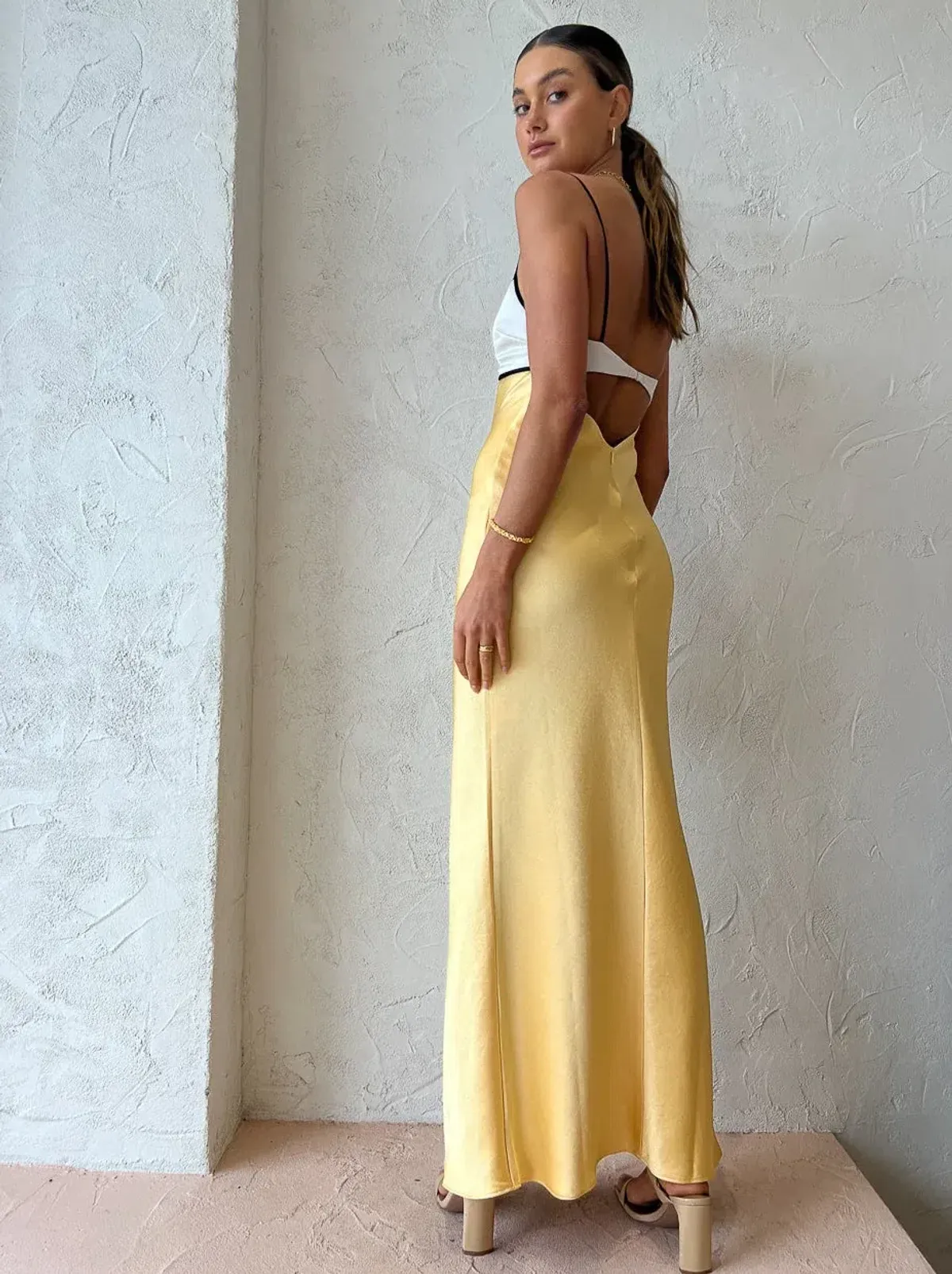 Bec & Bridge Nadia Bustier Maxi Dress Yellow Size 8 / S - Image 3