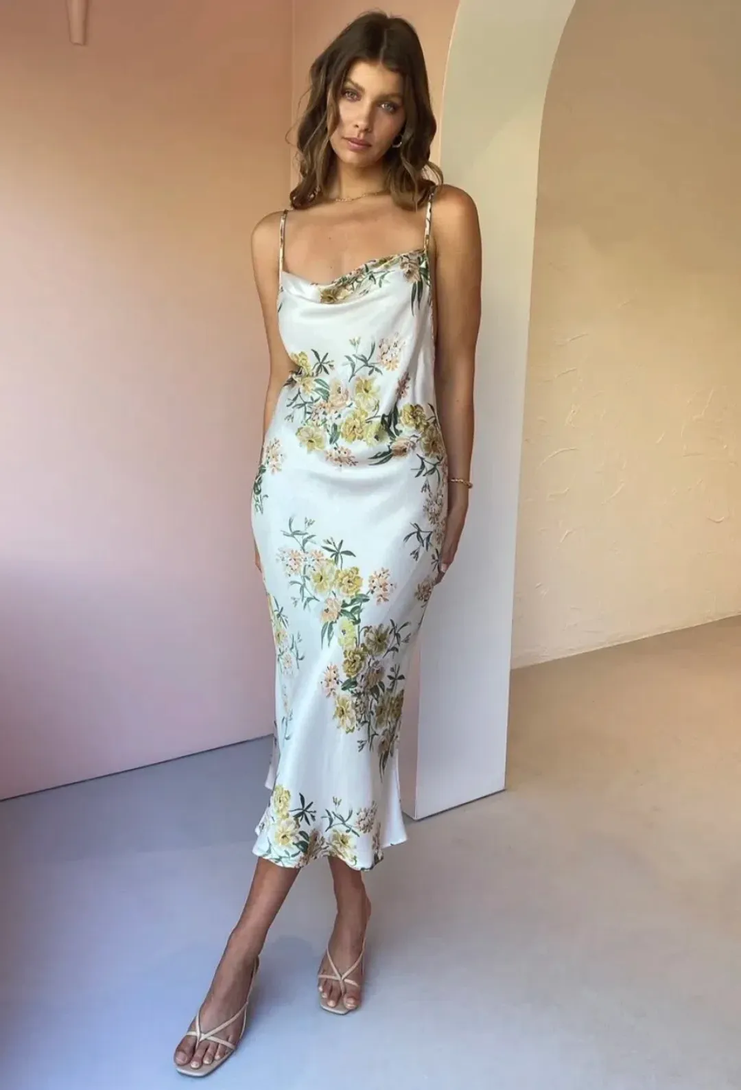 Bec&Bridge Louella Midi Dress Floral Size 8 / S for rent on The Volte - main image