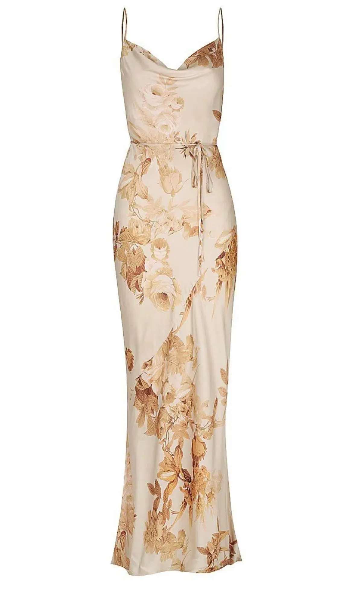 Shona Joy Ines Bias Cowl Maxi Dress Floral Size 8 / S - Image 3