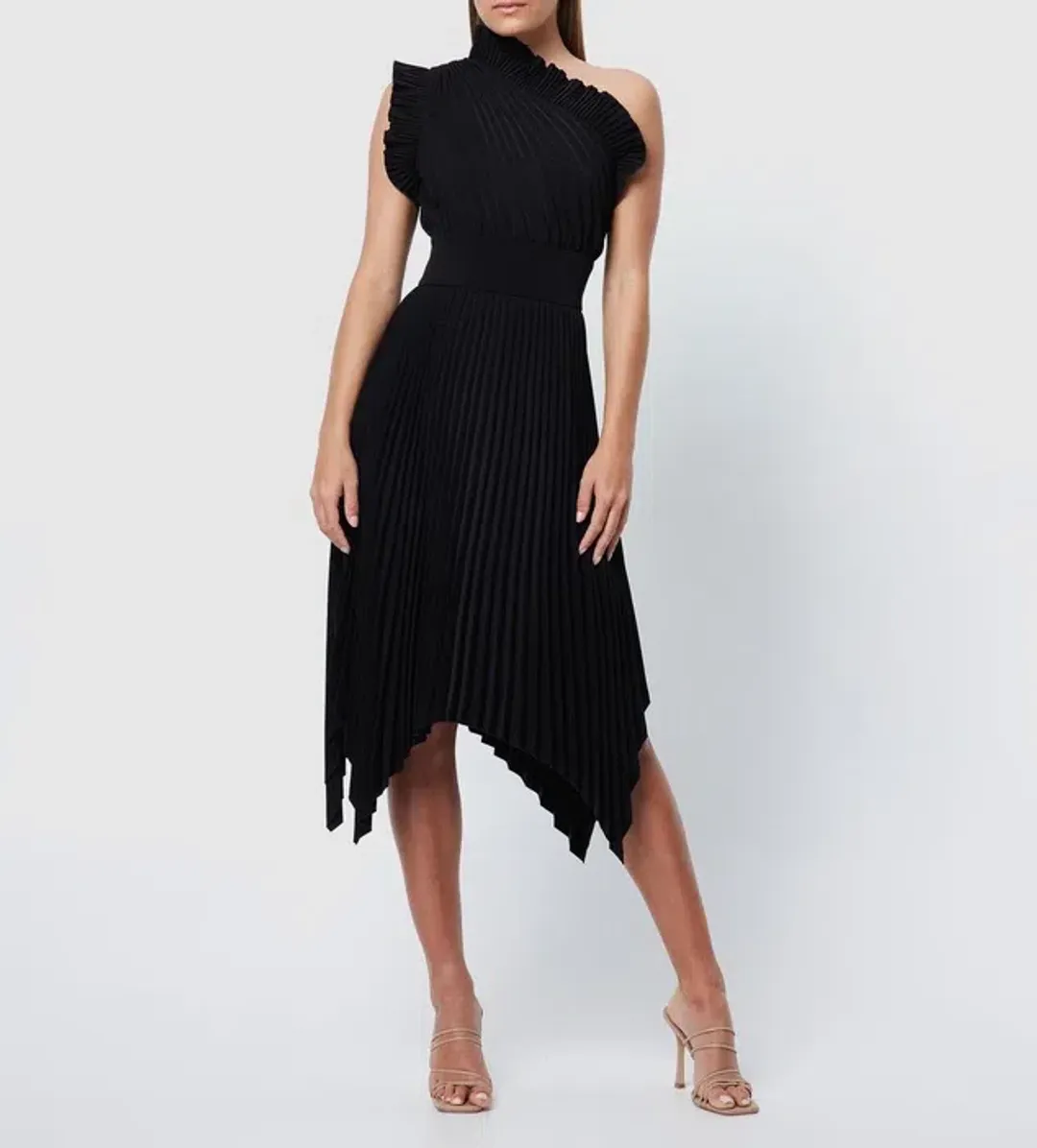 Mossman The Lady Like Midi Dress Black Size 14 for rent on The Volte - main image