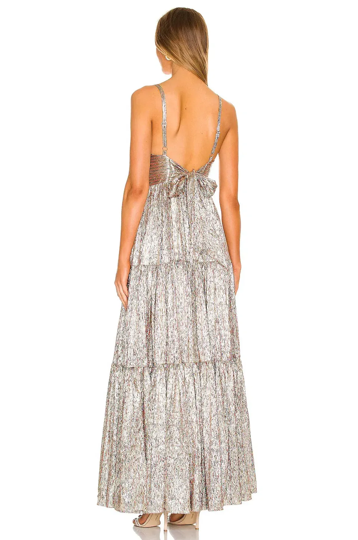 Sabina Musayev Pacific Dress Gold Size 8 - Image 3